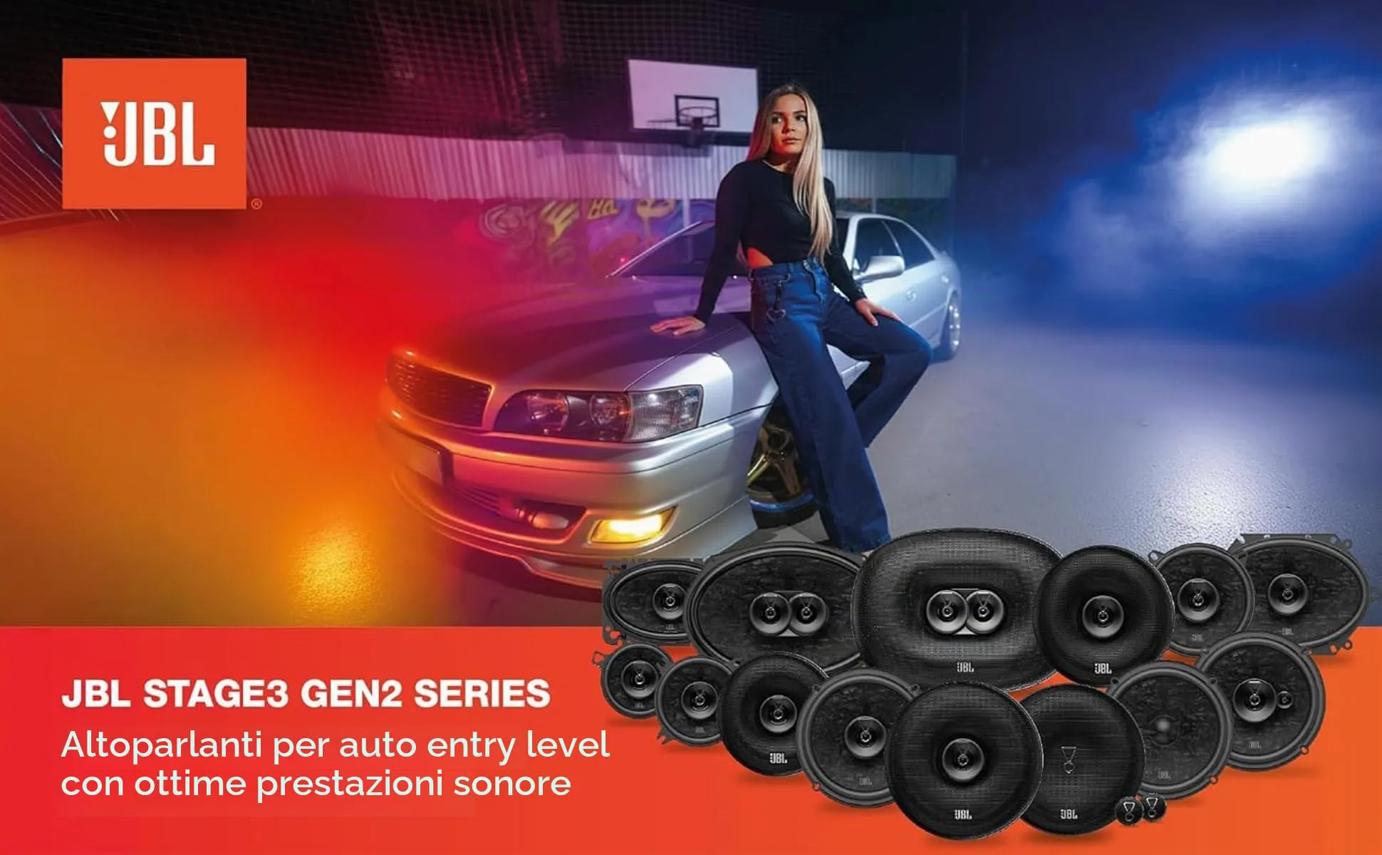 JBL Stage3 Gen2 68 6.5" (165mm) 2-Way Coaxial Car Speakers - immagine 7