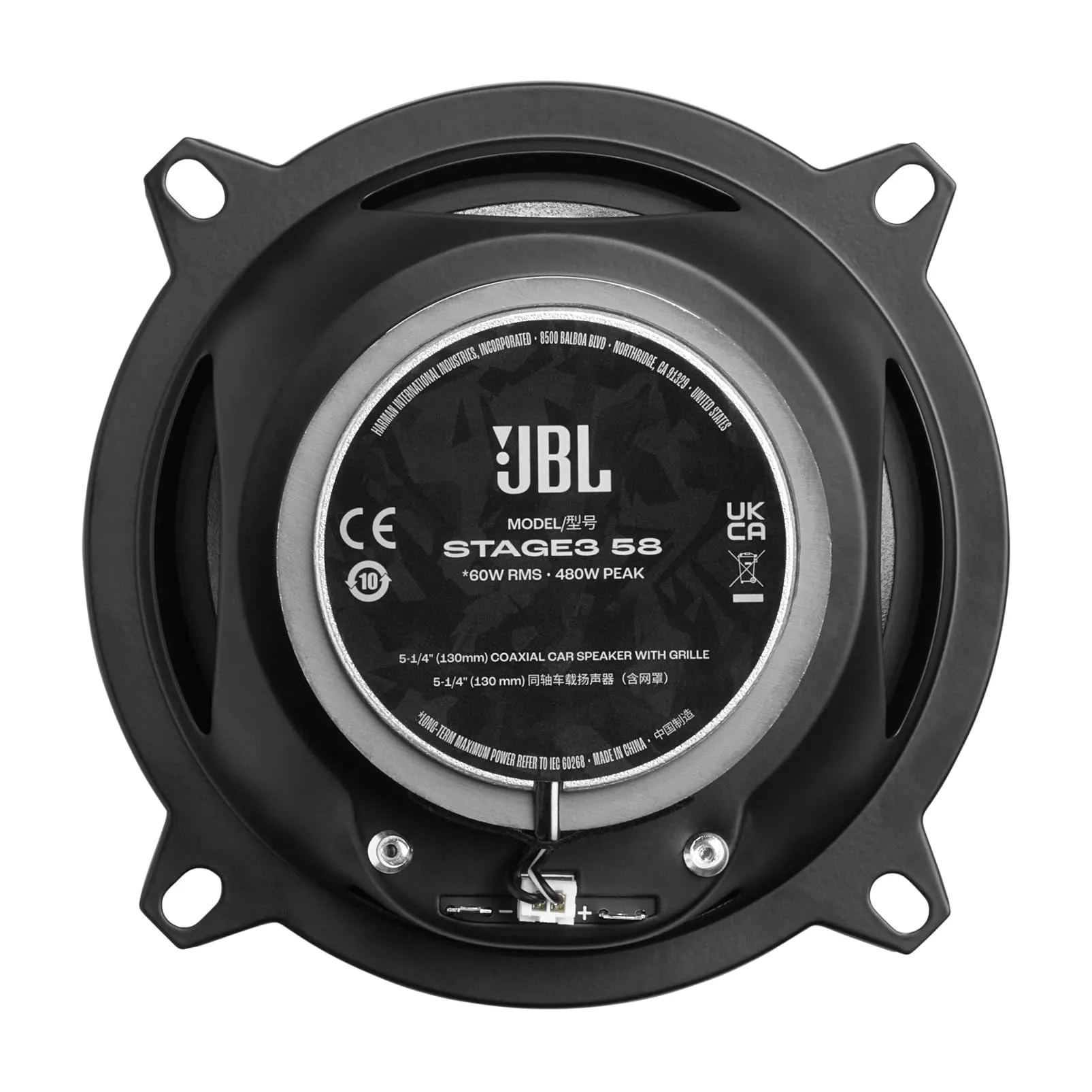 JBL Stage3 Gen2 58 5.25" (13 cm) 2-Way Coaxial Car Speakers - immagine 4