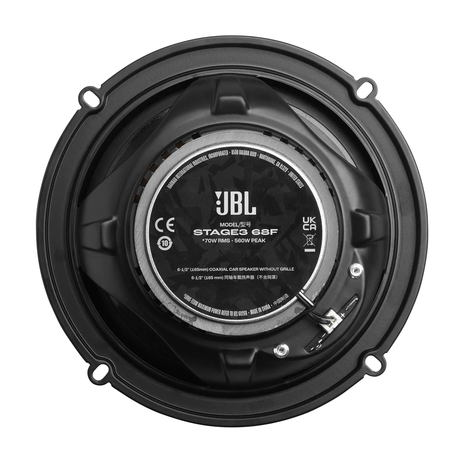 JBL Stage3 Gen2 68F 6.5" (165mm) 2-Way Coaxial Car Speakers - immagine 4