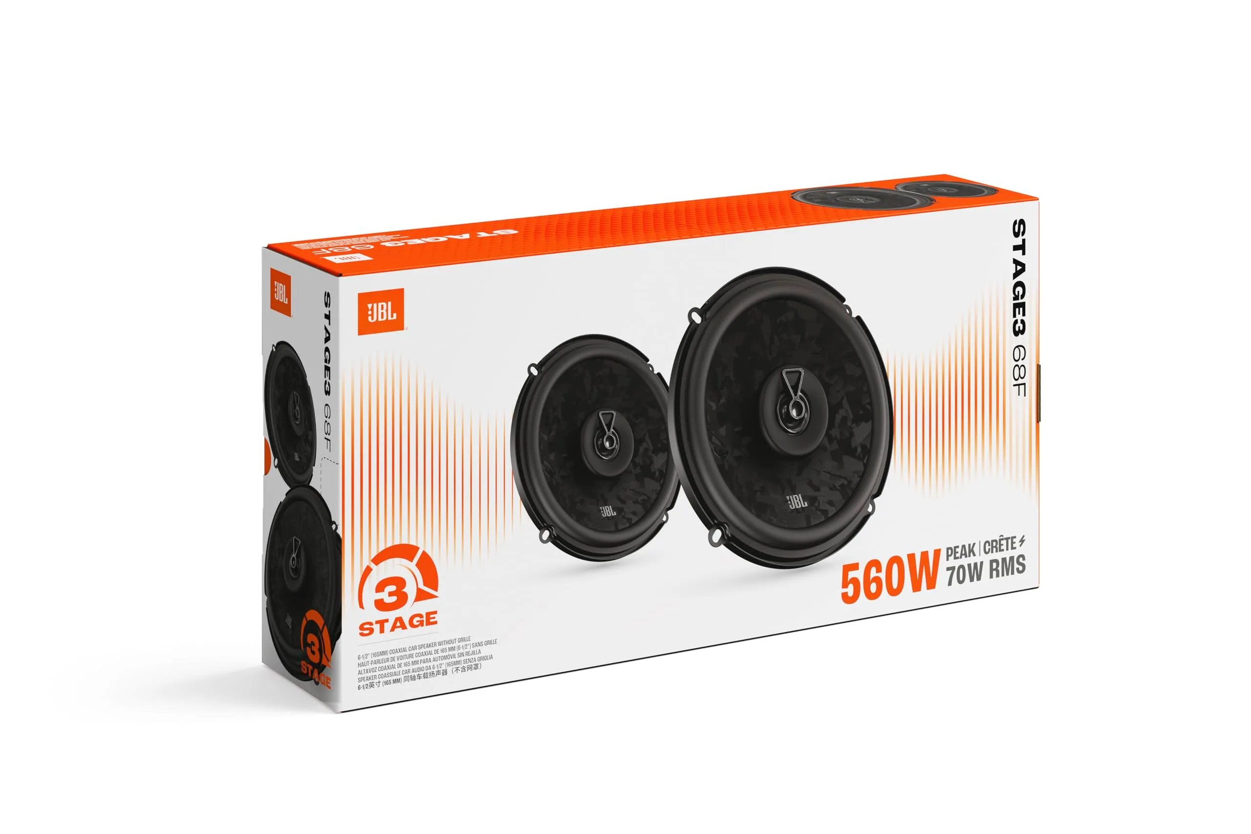 JBL Stage3 Gen2 68F 6.5" (165mm) 2-Way Coaxial Car Speakers - immagine 12