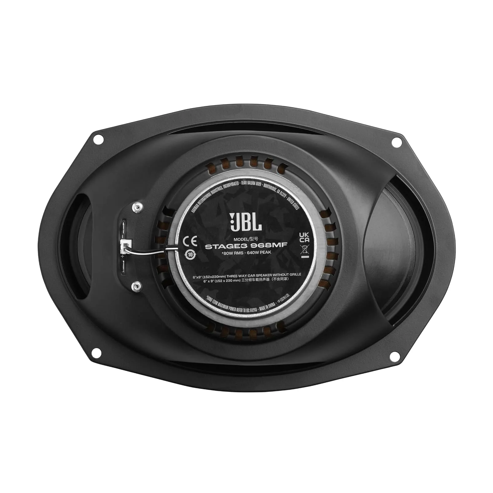 JBL Stage3 Gen2 968MF 6x9" 3-Way Coaxial Car Speakers - immagine 4
