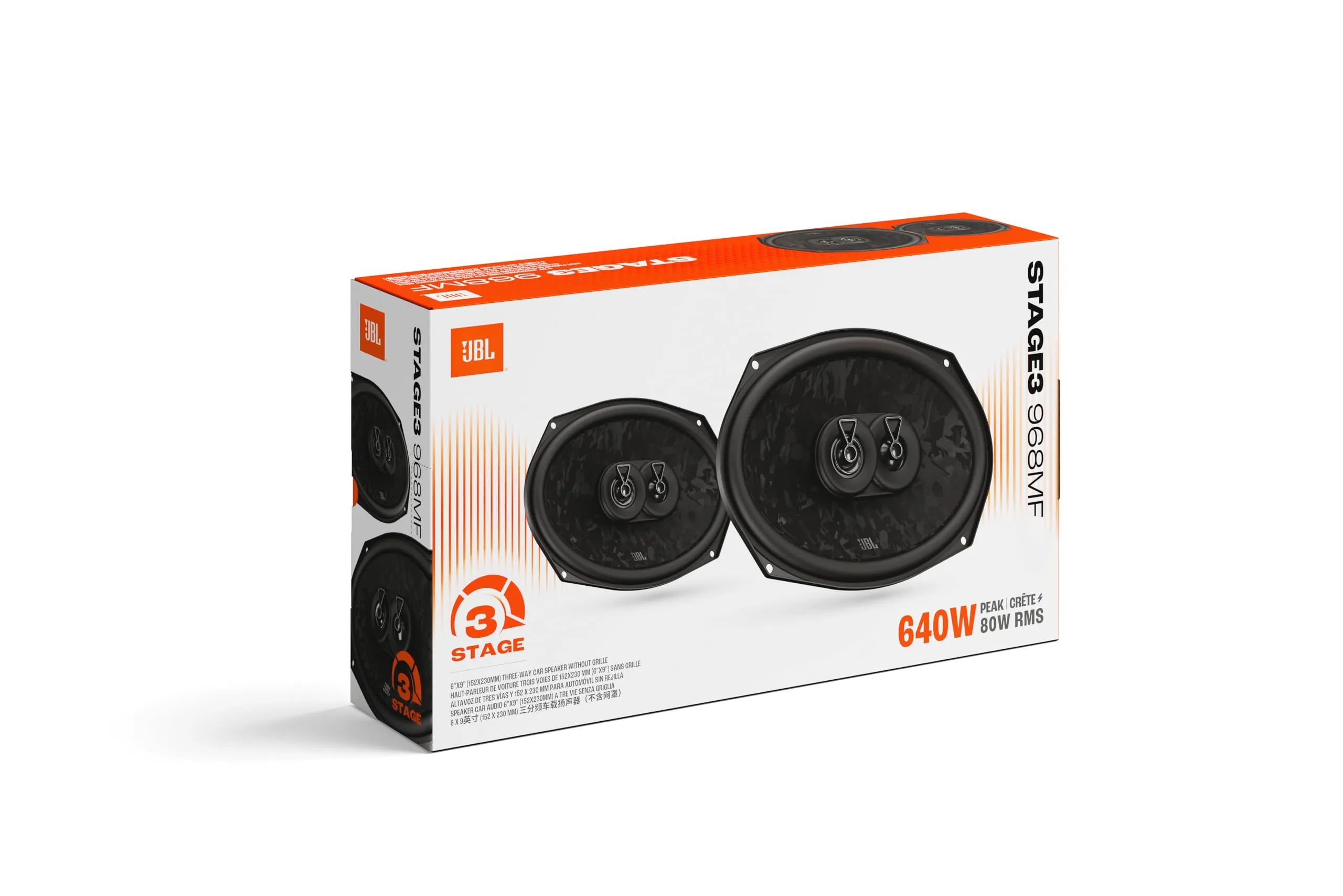 JBL Stage3 Gen2 968MF 6x9" 3-Way Coaxial Car Speakers - immagine 12