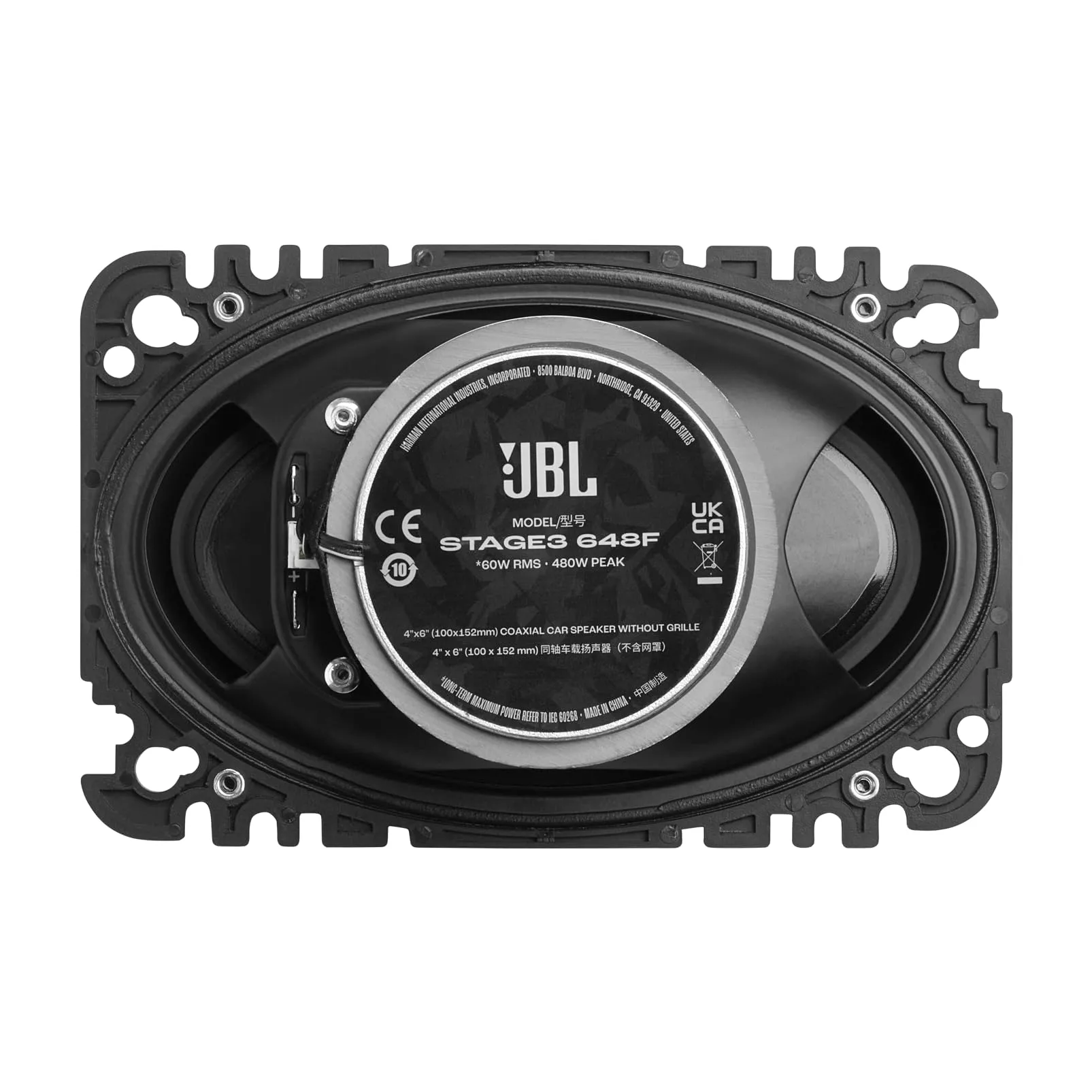 JBL Stage3 Gen2 648F 4x6" (10x15 cm) 2-Way Coaxial Car Speakers - immagine 4
