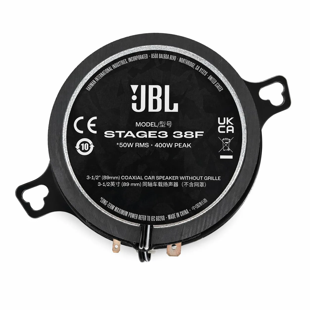 JBL Stage3 Gen2 38F 3.5" Coaxial Car Speakers, 2-Way - immagine 4