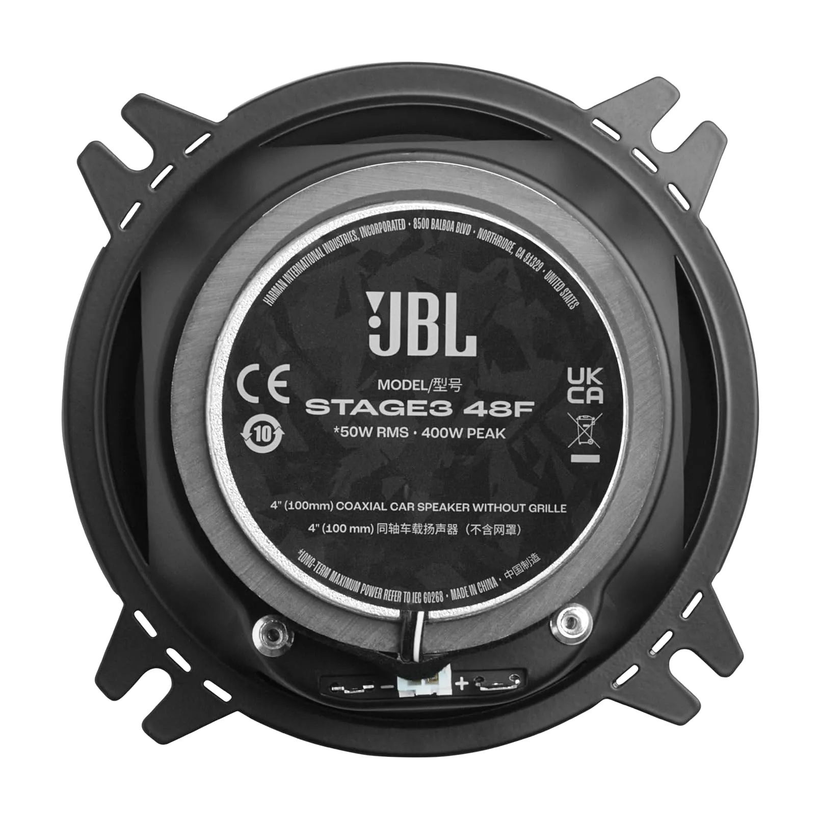 JBL Stage3 Gen2 48F 4" (10 cm) 2-Way Coaxial Car Speakers - immagine 4
