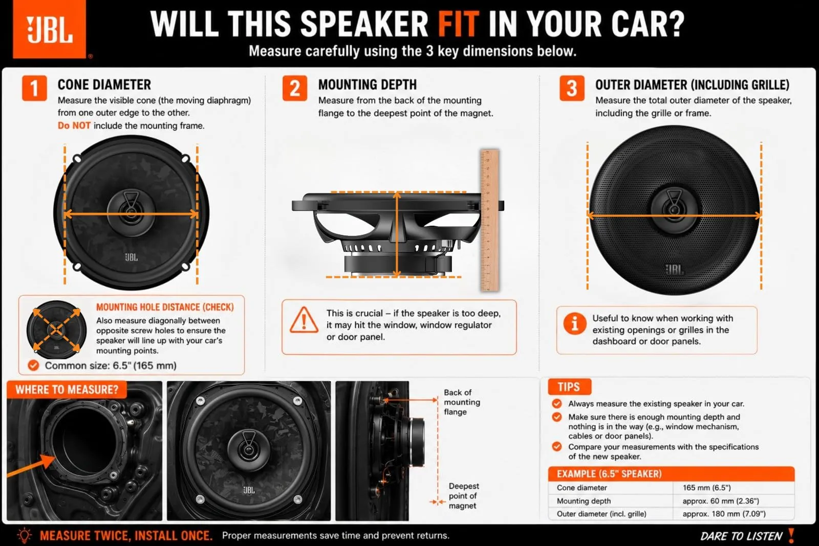 JBL Stage3 Gen2 48F 4" (10 cm) 2-Way Coaxial Car Speakers - immagine 11