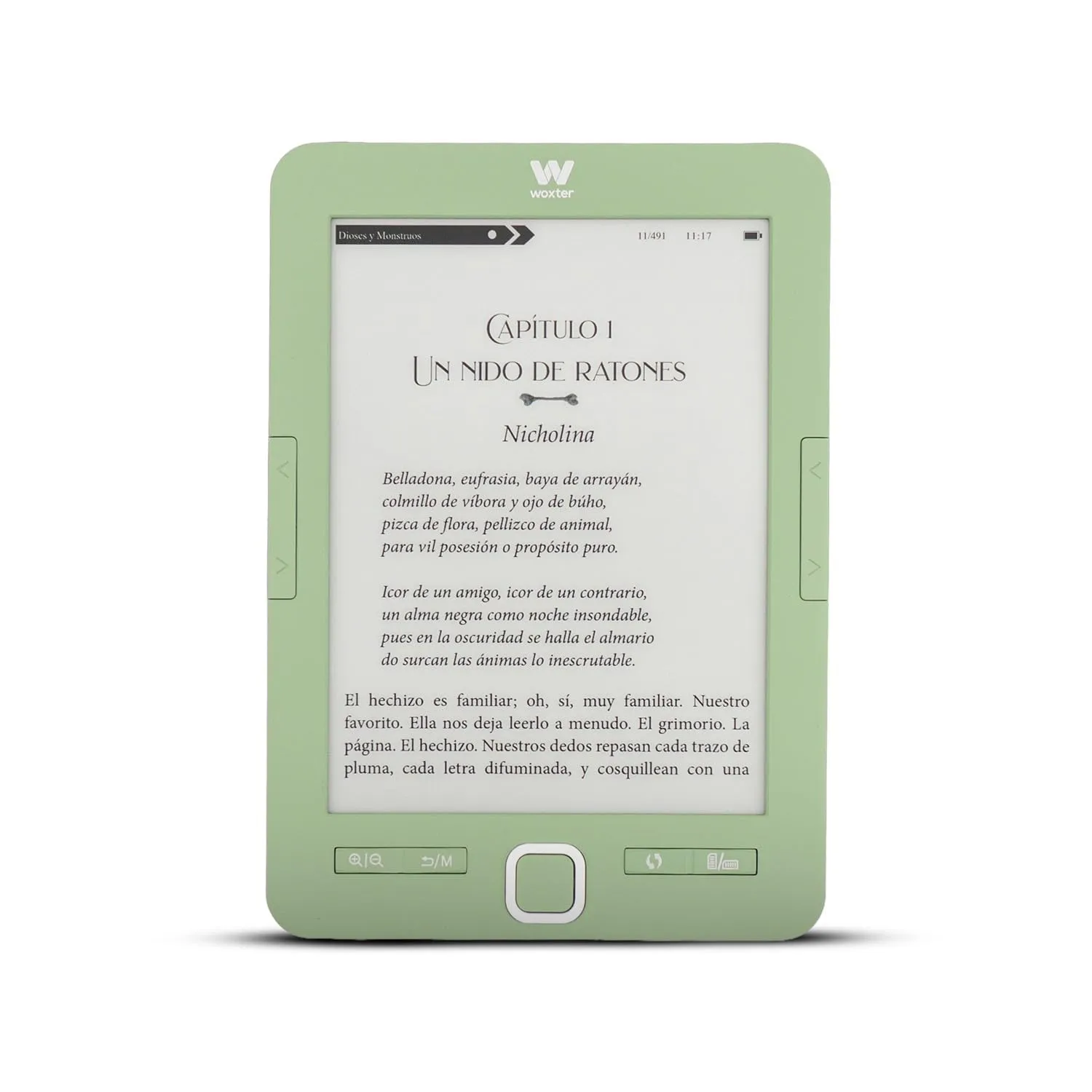 Woxter Scriba 195 Salvia - Lettore di libri elettronici, verde - immagine 2