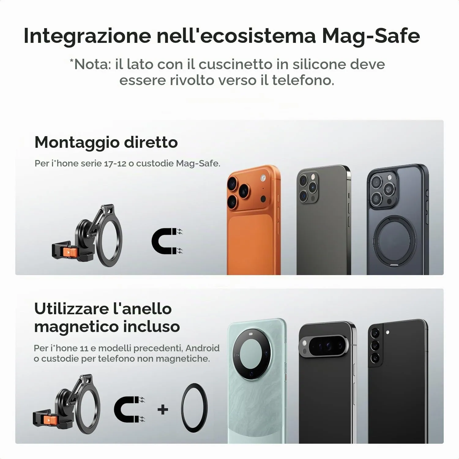 K&F CONCEPT Cornice Estensibile Magnetica per DJI Osmo Pocket 3/4 - immagine 4