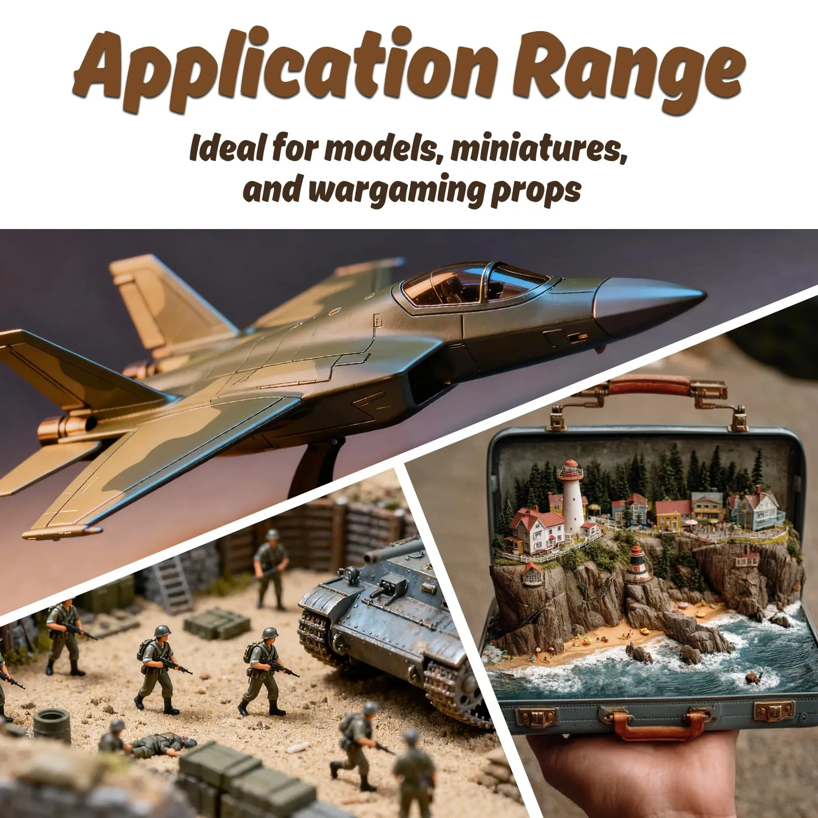 X ARTY HUB Set di Colori Acrilici per Modellismo, 30 Colori con 4 Pennelli - immagine 6