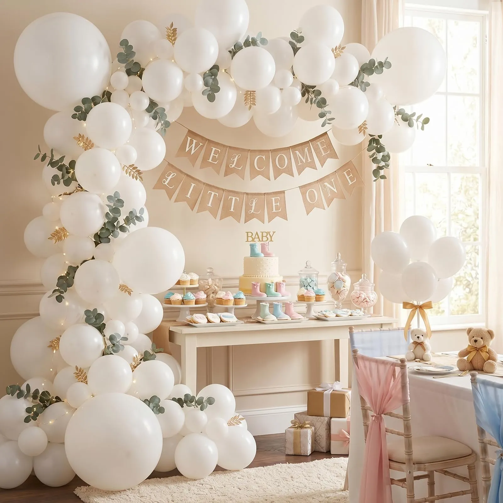 Balloon Garland Palloncini Bianchi, 100 Pezzi, 12 Pollici - immagine 7