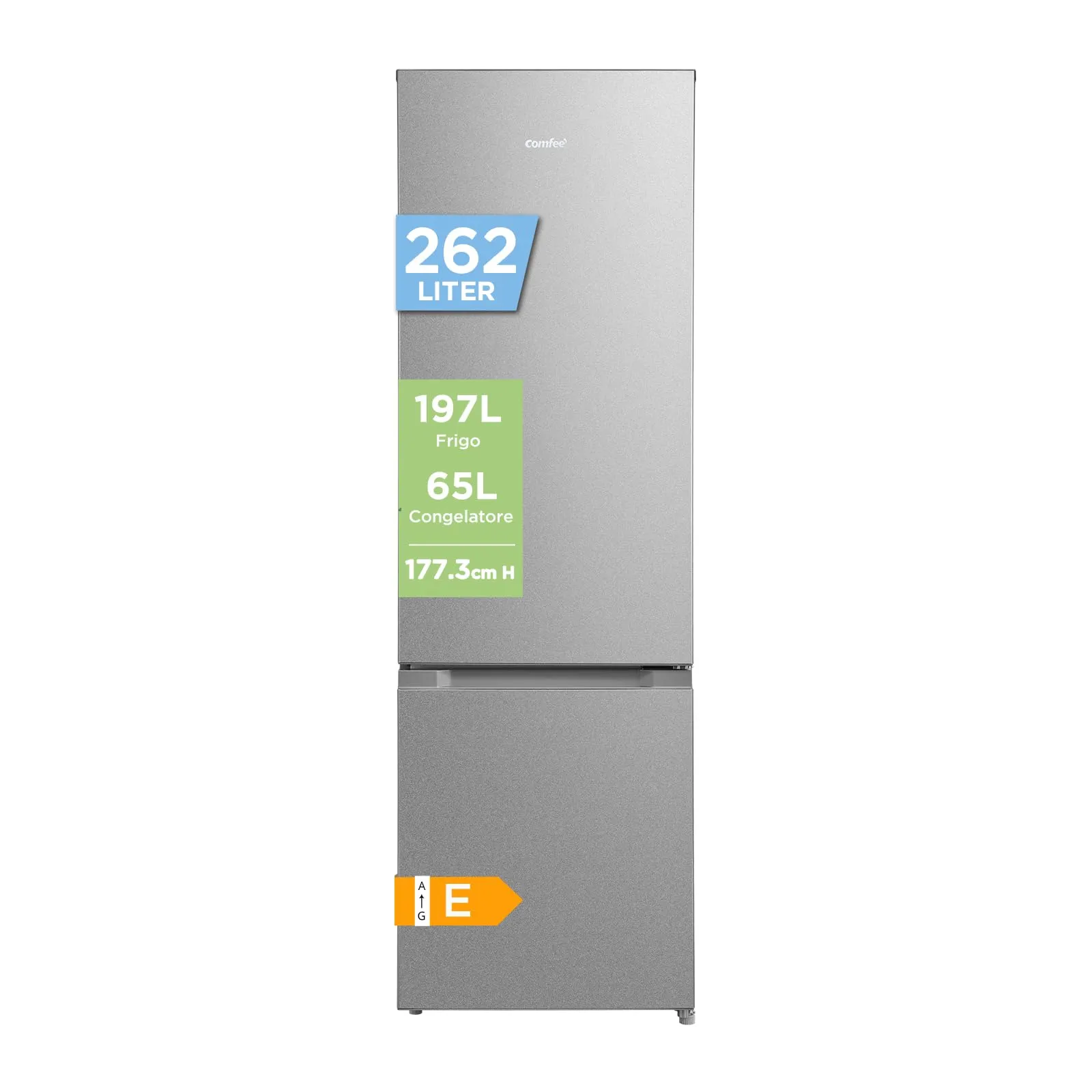 COMFEE' Frigorifero Combinato Low Frost 262L RCB268LS2EU(E) - immagine 1