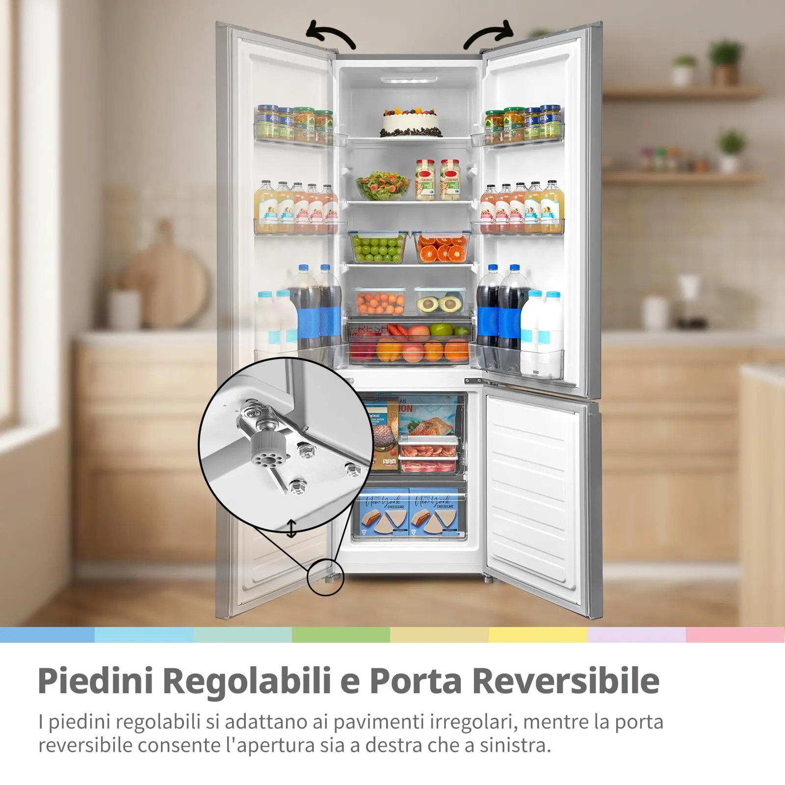 COMFEE' Frigorifero Combinato Low Frost 262L RCB268LS2EU(E) - immagine 6