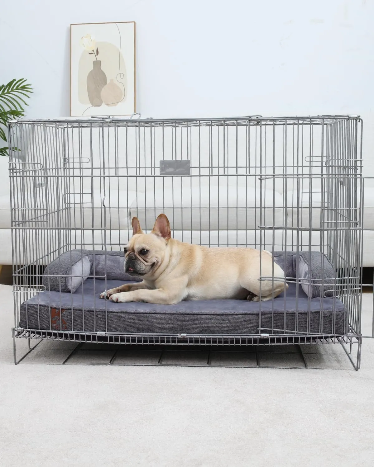 KSIIA Cuccia Cane Grande Ortopedica Sfoderabile e Lavabile 88x55x15cm - immagine 8