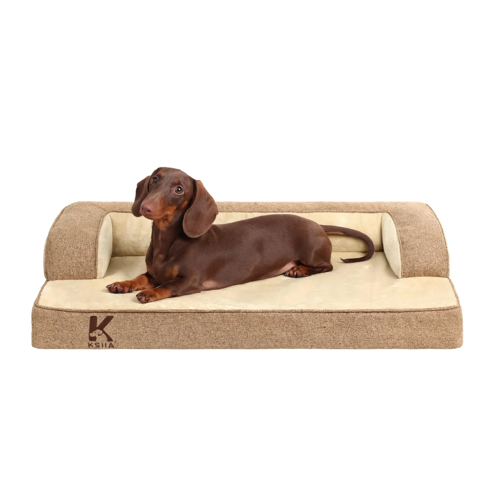 KSIIA Cuccia Cane Grande Ortopedica Sfoderabile e Lavabile 88x55x15cm - immagine 1