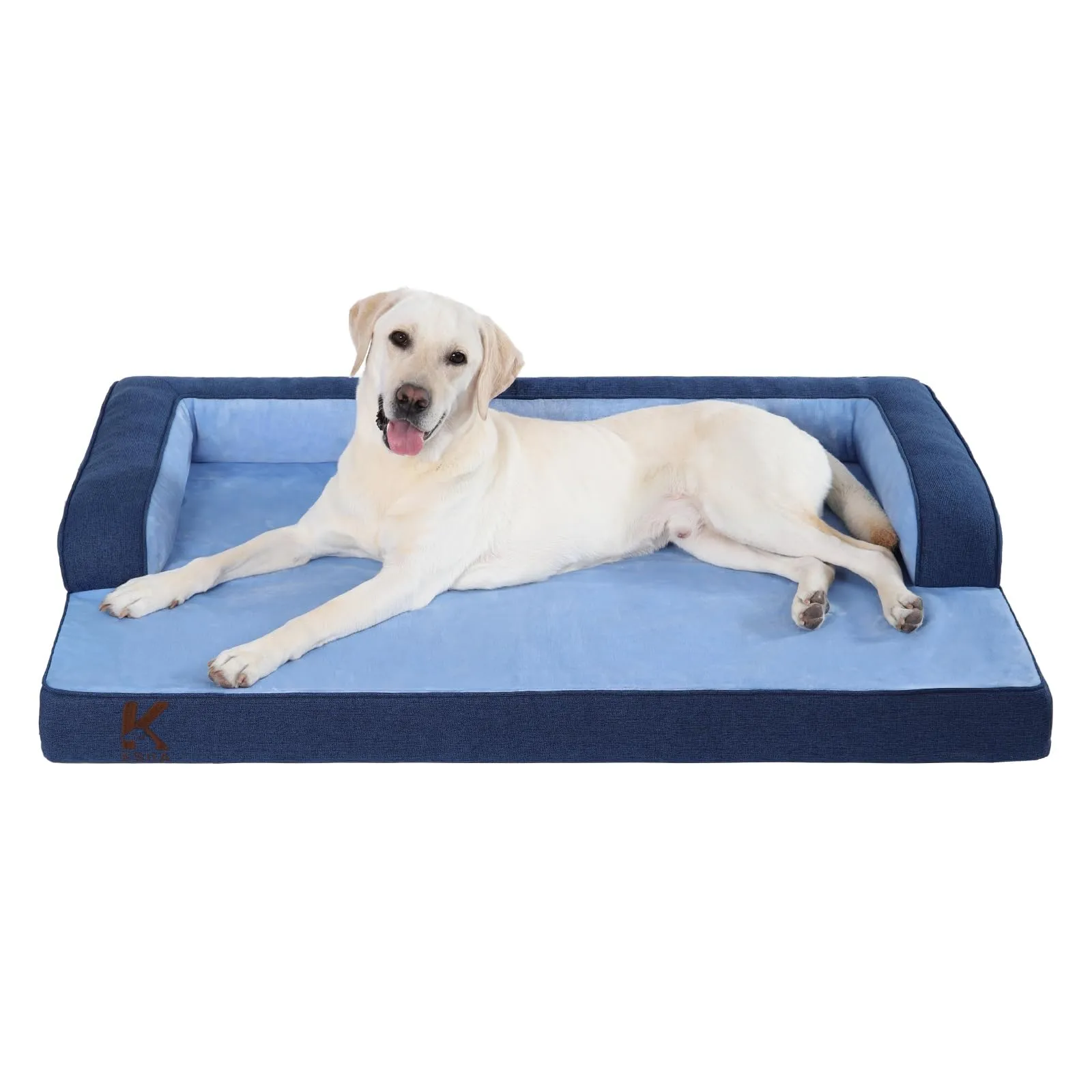 KSIIA Cuccia Cane Grande Ortopedica Sfoderabile e Lavabile 104x68x17cm - immagine 1