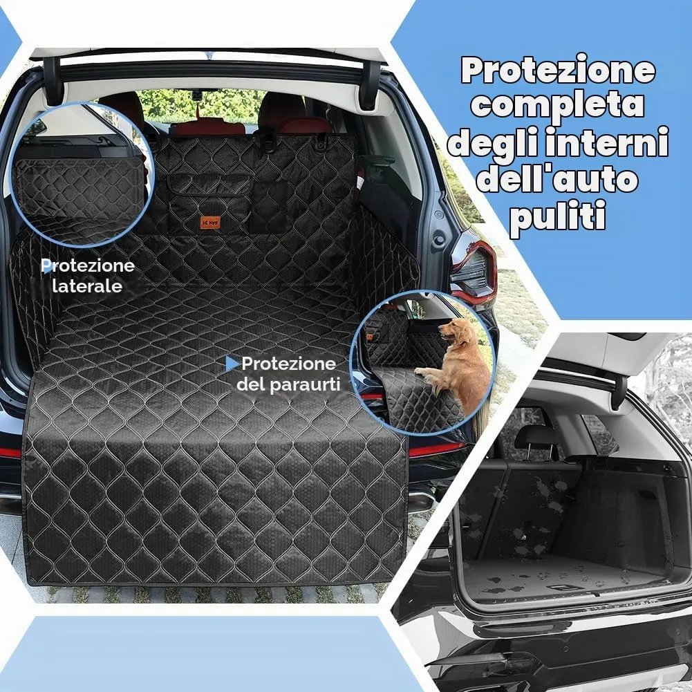 KYG Protezione Bagagliaio Auto per Cani con Protezione Laterale e Paraurti, Impermeabile e Antiscivolo, 185x105cm, Nero - immagine 5