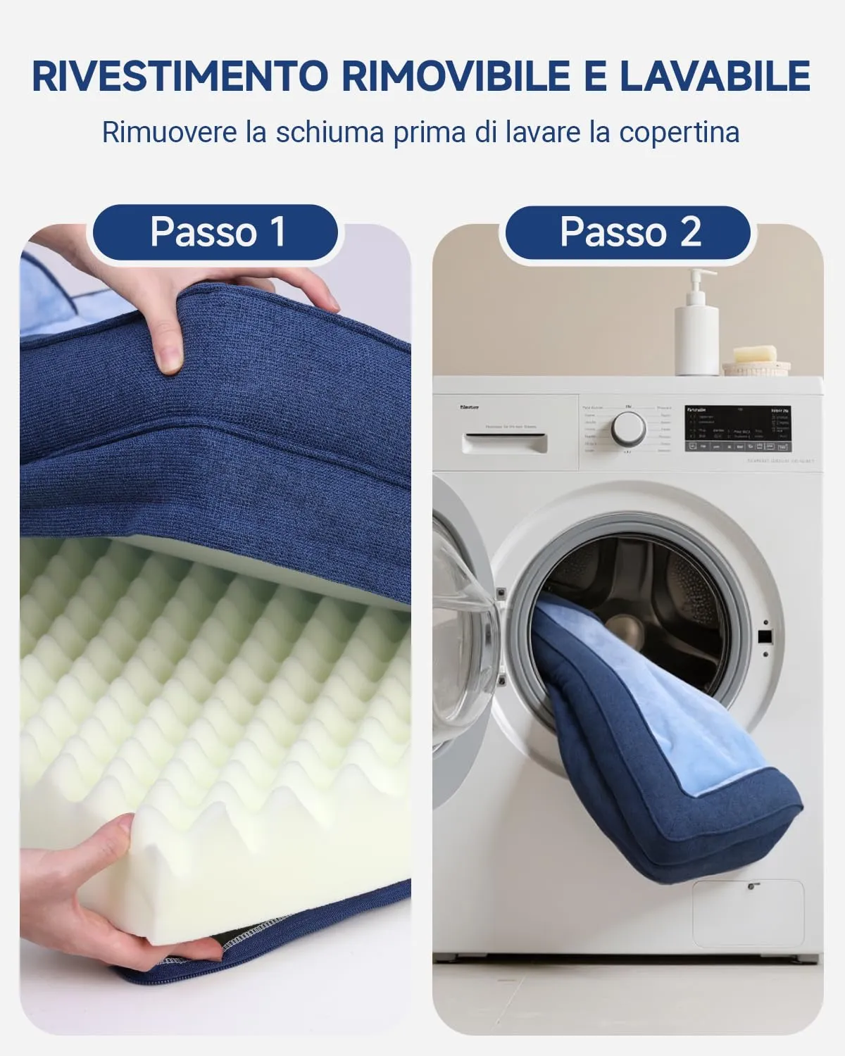 KSIIA Cuccia Cane Grande Ortopedica Sfoderabile e Lavabile 119x81x19cm - immagine 4