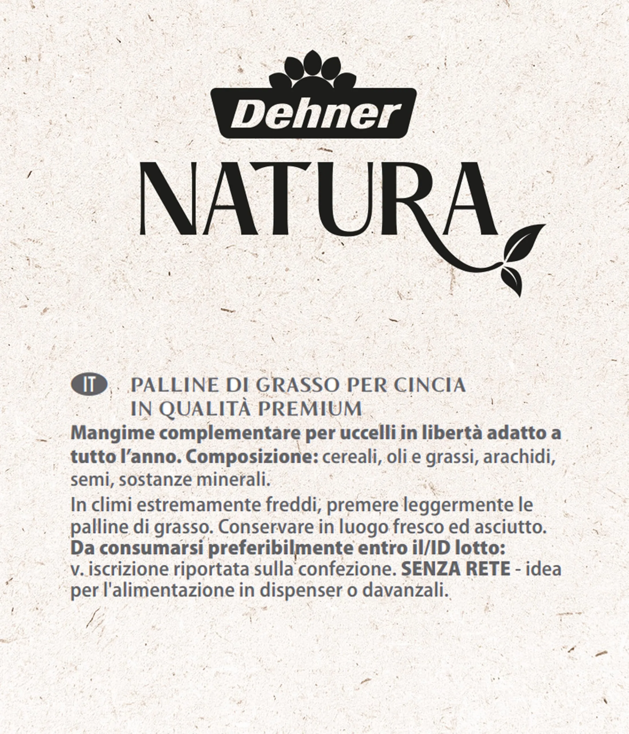 Dehner Natura Premium Mangime per uccelli selvatici, palline per cinciallegre, 30 pezzi x 90 g (2,7 kg) - immagine 4