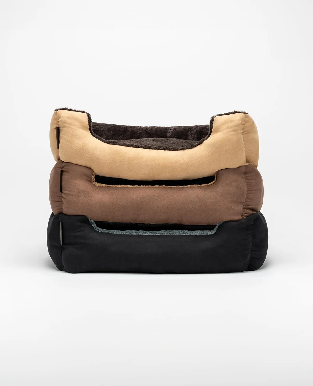 lionto Cuccia per Cani con Cuscino Reversibile, 75 x 60 cm, Marrone/Beige - immagine 7