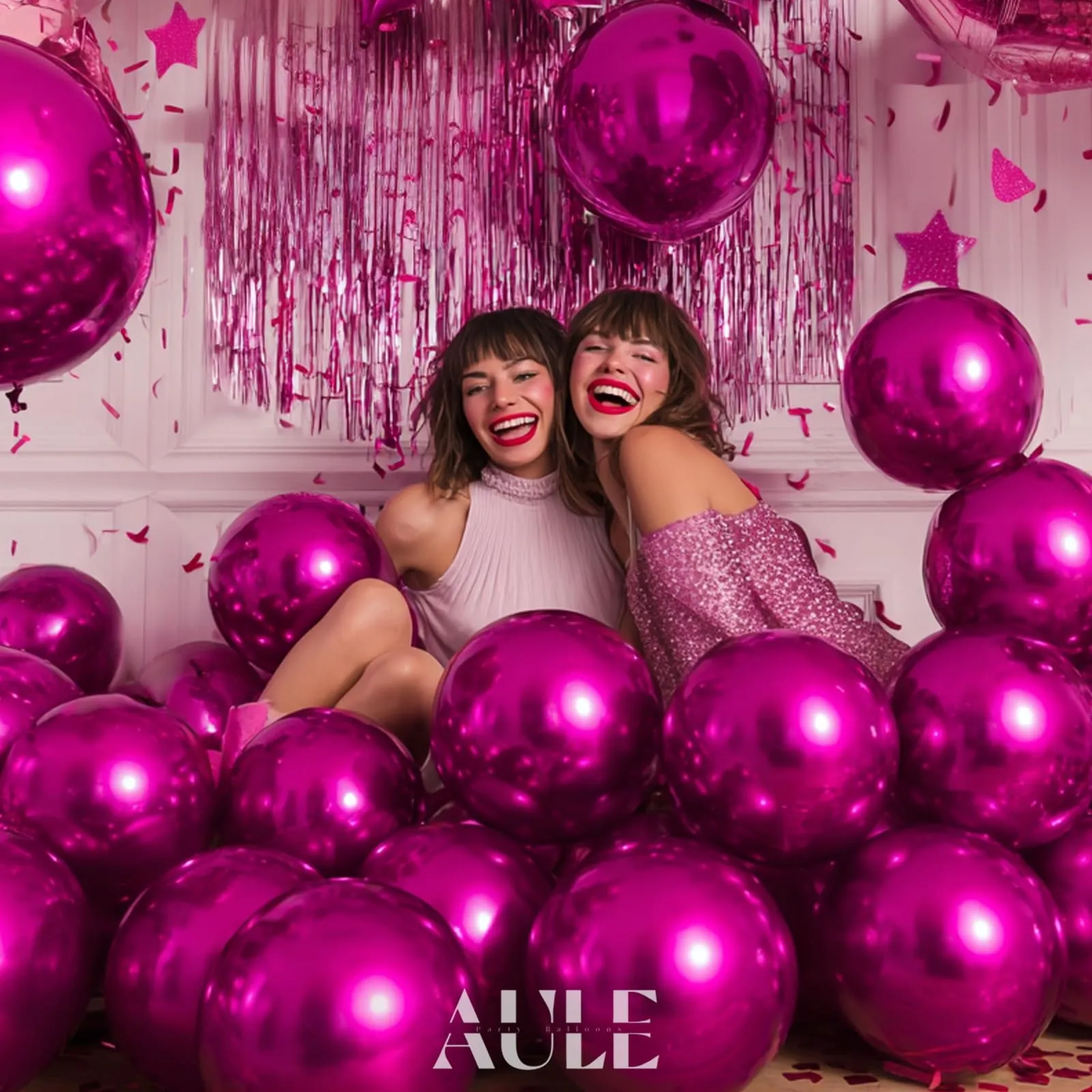 AULE Palloncini Fucsia Metallizzati, 50 Pezzi, 30cm - immagine 5
