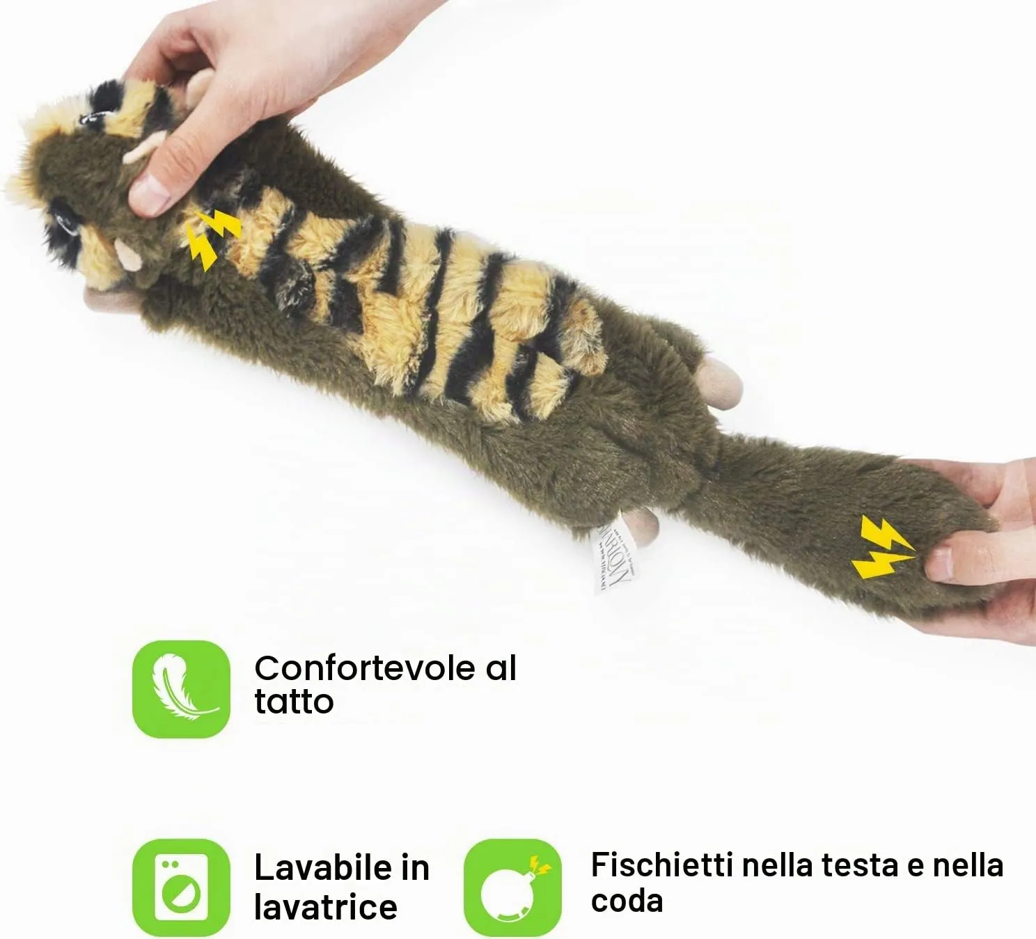 SHARLOVY Giocattoli cigolanti per cani, senza imbottitura, confezione da 6 pezzi per cani di piccola taglia - immagine 2