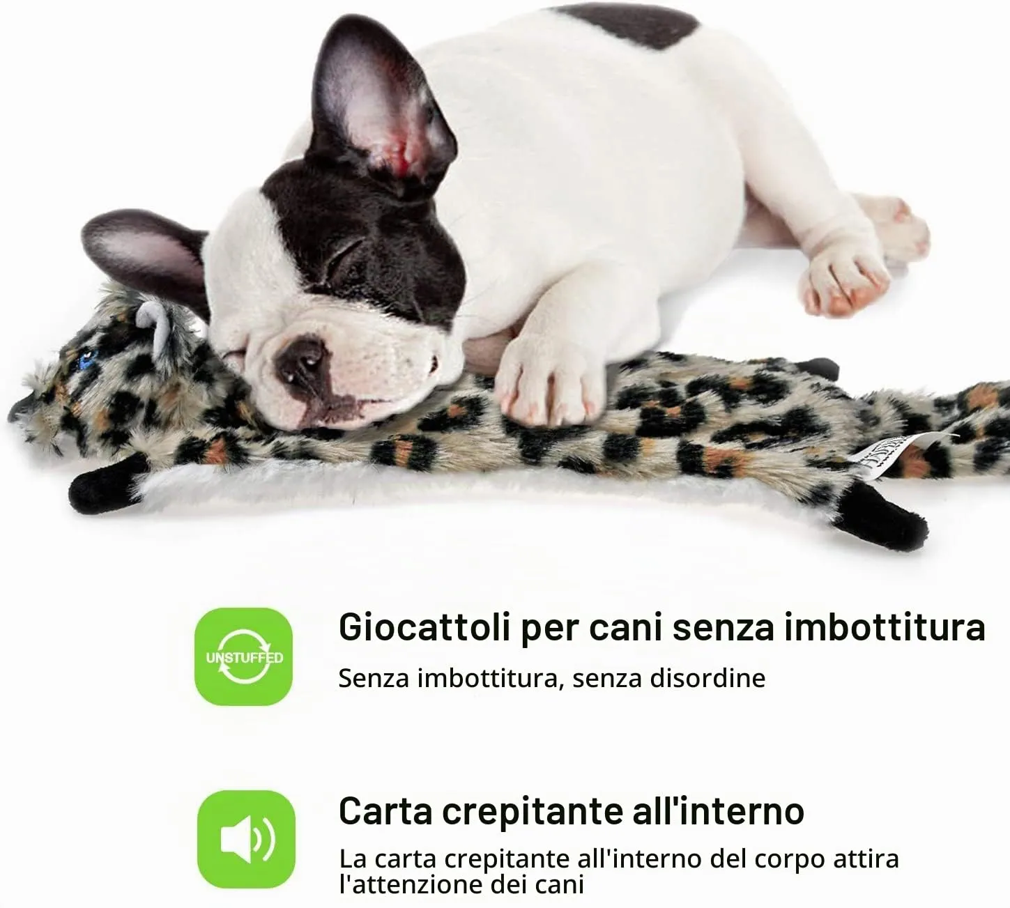 SHARLOVY Giocattoli cigolanti per cani, senza imbottitura, confezione da 6 pezzi per cani di piccola taglia - immagine 3