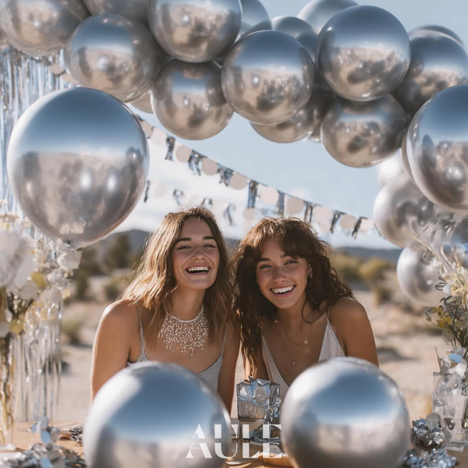 AULE Palloncini Argento Metallizzati, 50 Pezzi 30cm - immagine 2