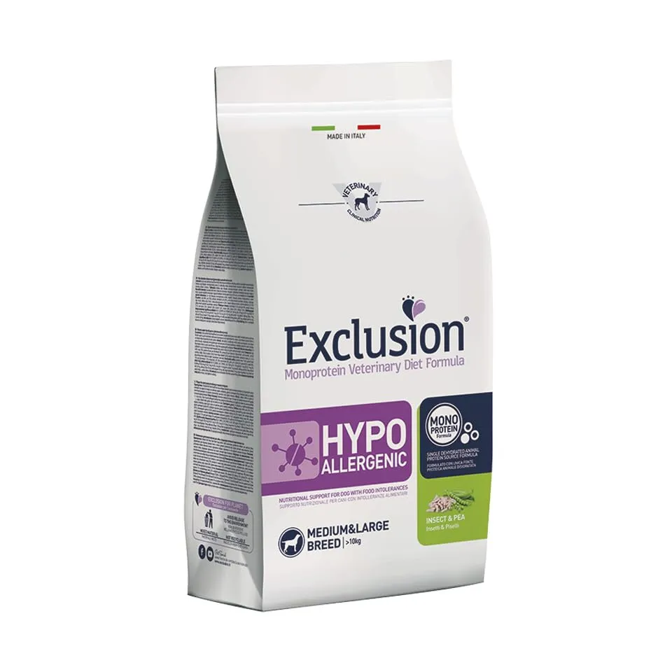 Exclusion Diet Hypoallergenic Adult Medium Large Insect and Pea 12 kg - immagine 1