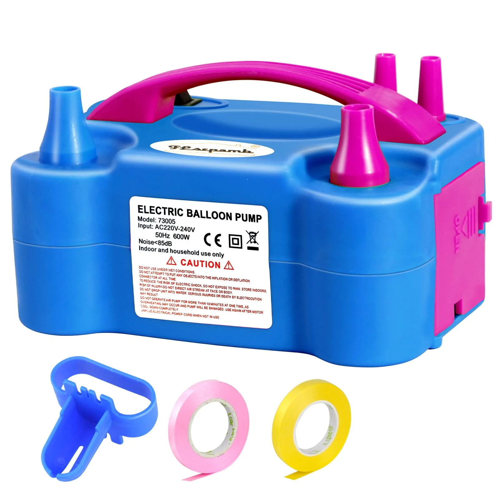 FLSEPAMB Pompa Elettrica per Palloncini 600W, 2 Modalità di Gonfiaggio - immagine 1
