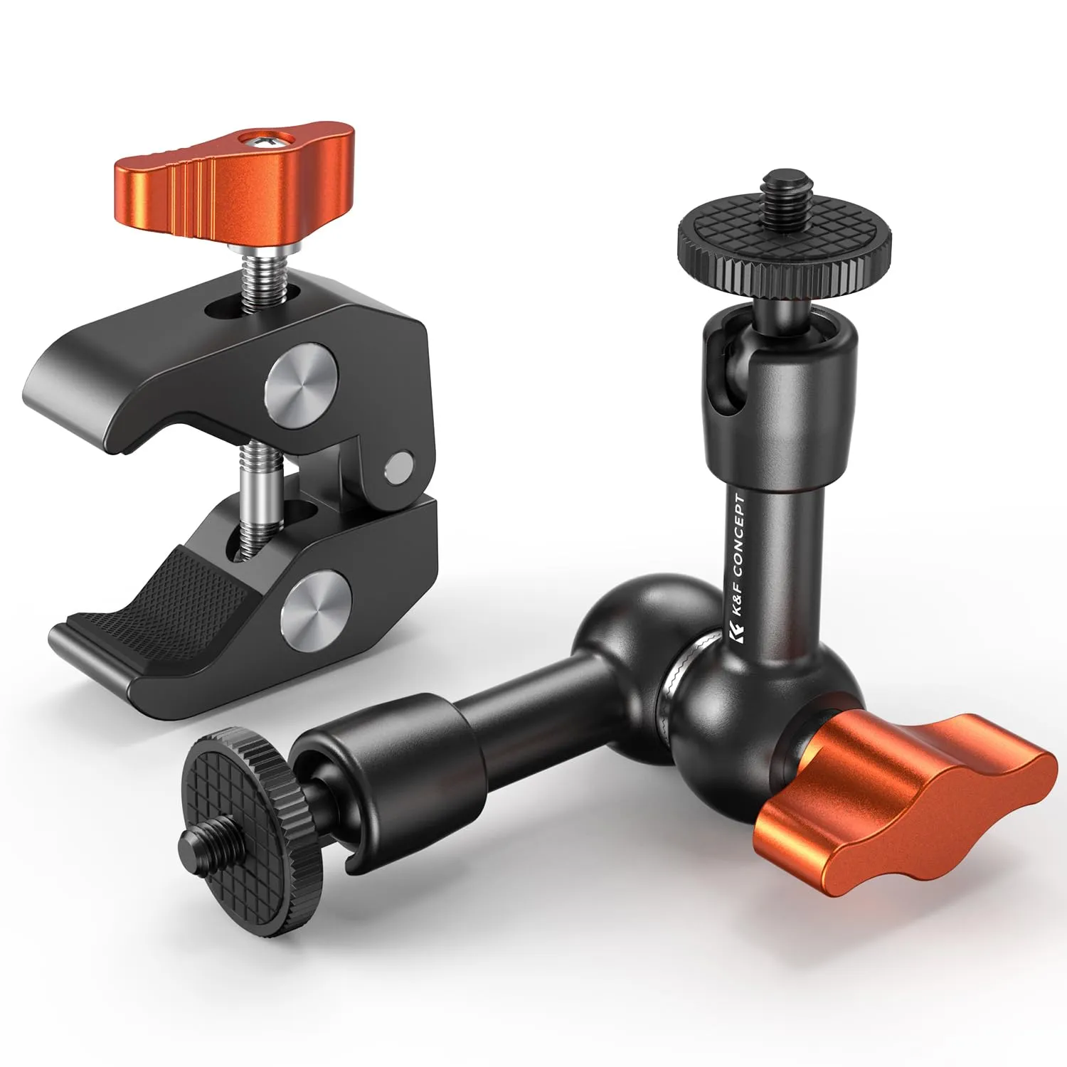K&F Concept Braccio Magico 6" con Super Morsetto e Vite 1/4" 3/8" - immagine 1