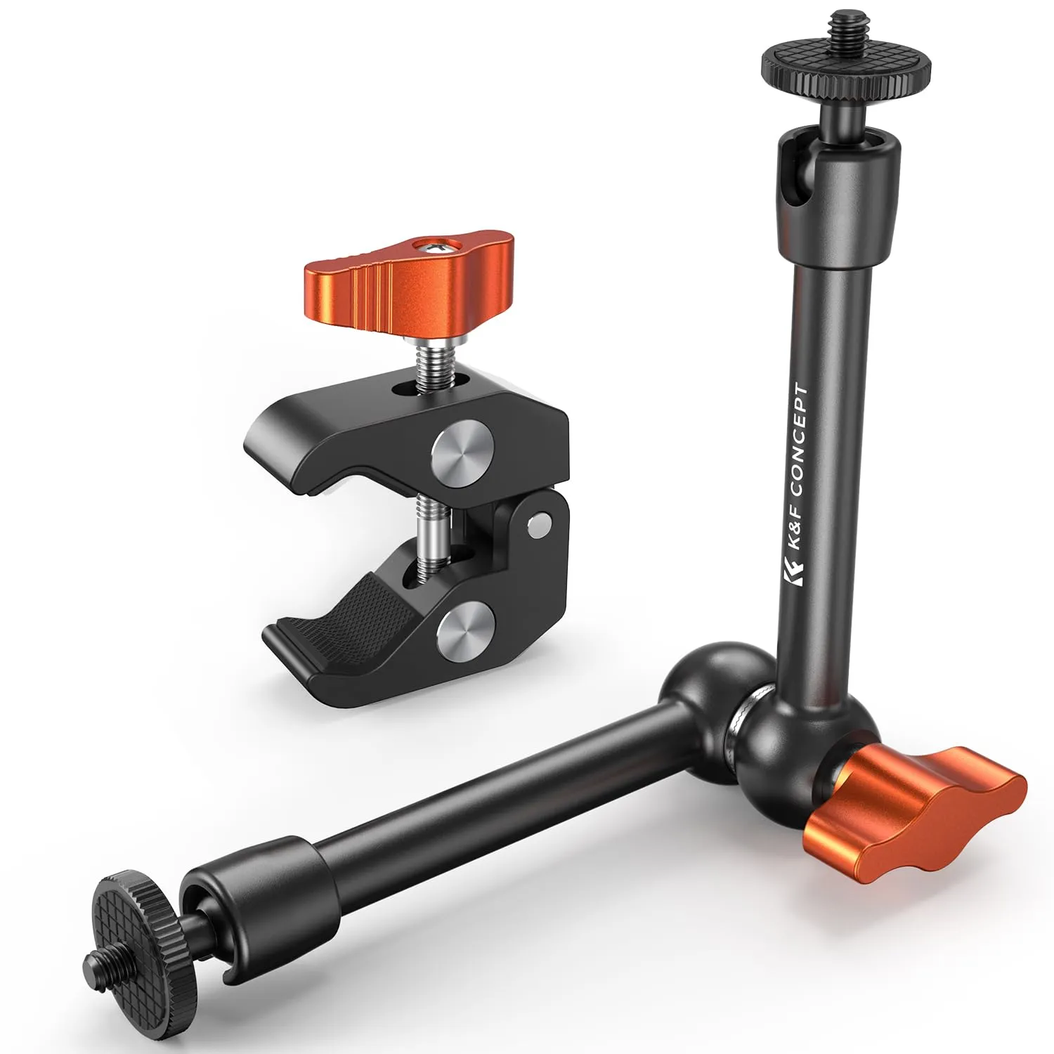 K&F Concept Braccio Magico 9.8" con Super Clamp, Viti 1/4" e 3/8" - immagine 1