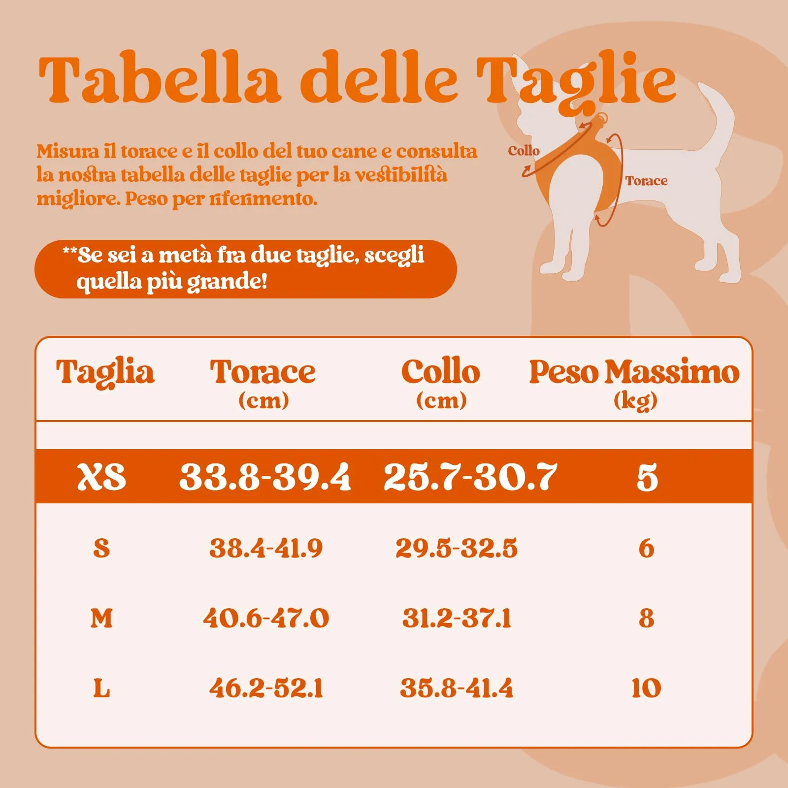 rabbitgoo Pettorina Cane, Taglia XS, Arancione - immagine 2