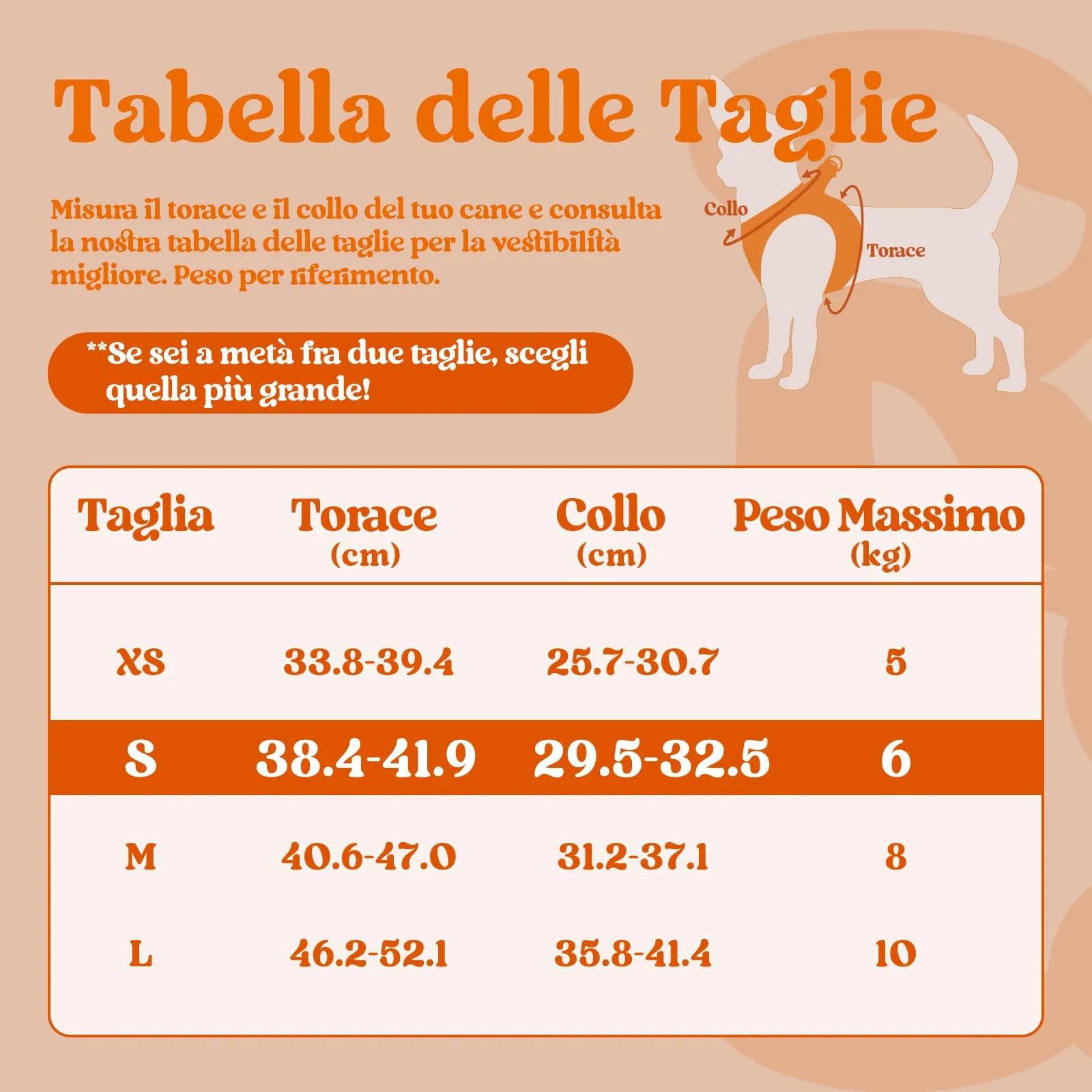 rabbitgoo Pettorina Cane, Taglia S, Arancione - immagine 2