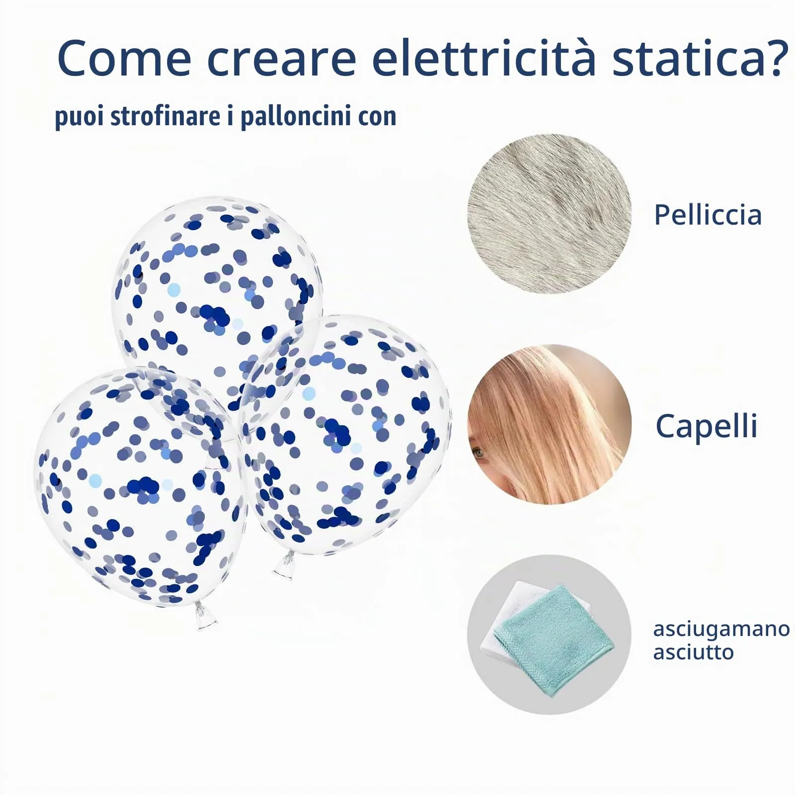 AULE Palloncini Blu Misti Metallizzati, 50 Pezzi 30cm - immagine 5