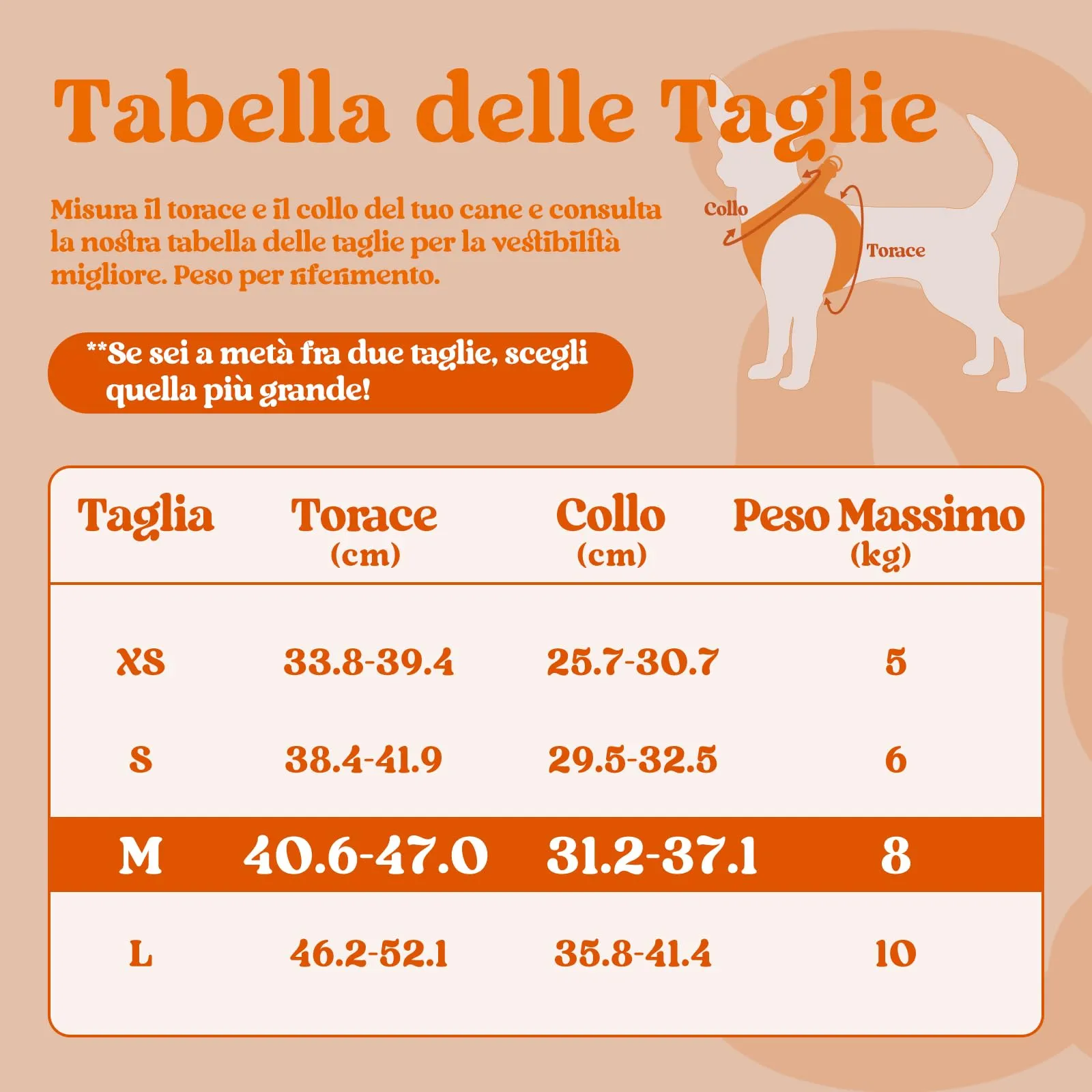 rabbitgoo Pettorina Cane Taglia Piccola, Arancione, M - immagine 2