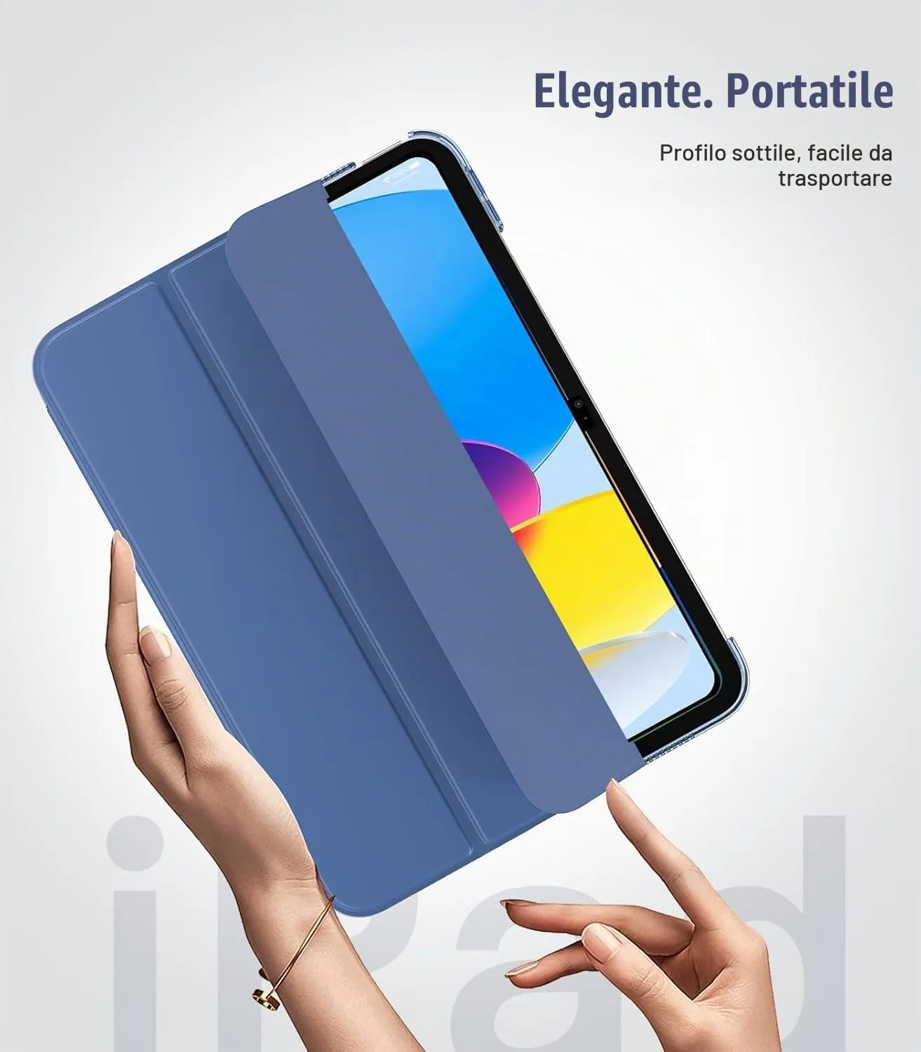 TiMOVO Cover per iPad 11" (A16) e iPad 10 Generazione 10,9", Blu Abisso - immagine 8