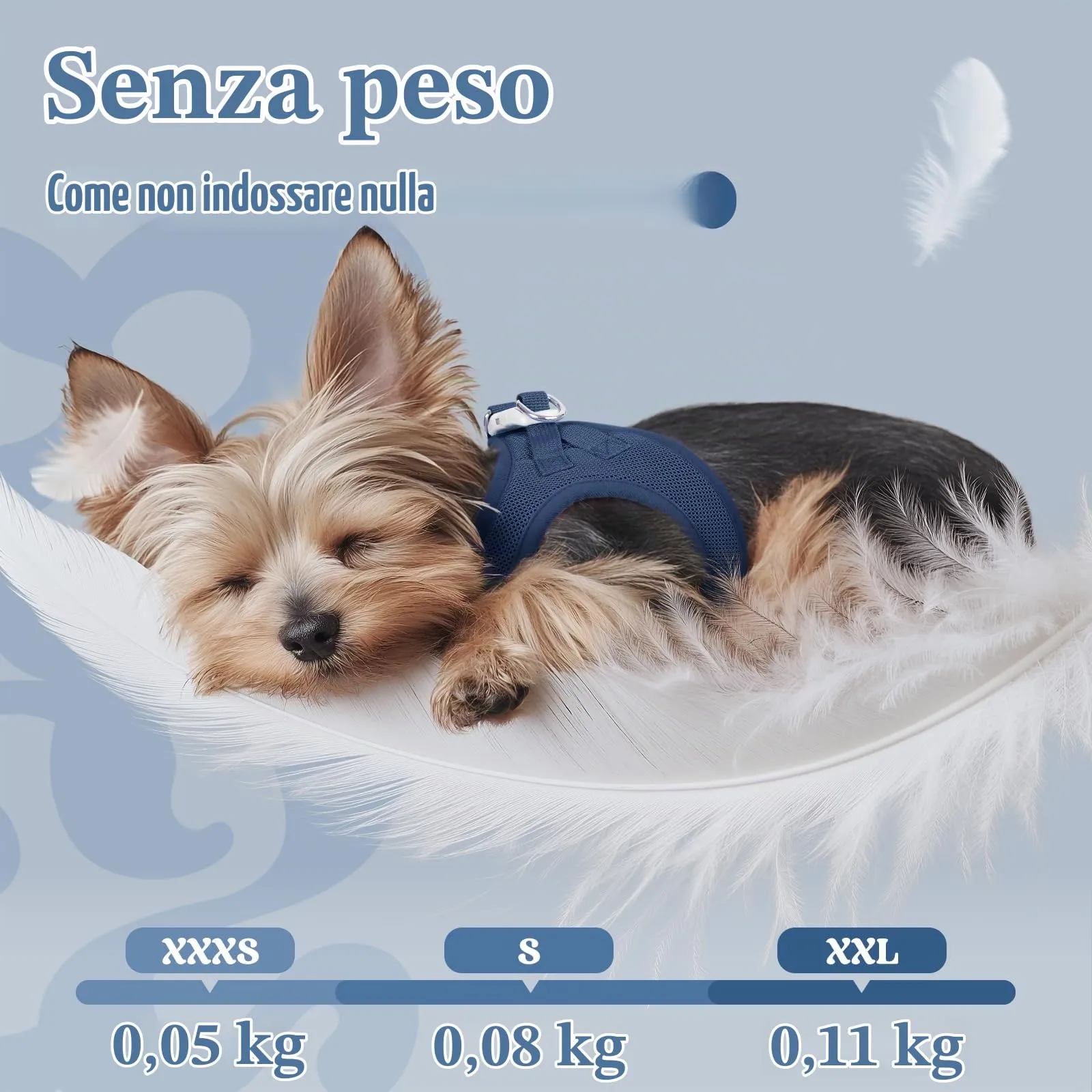 rabbitgoo Pettorina Cane Taglia Piccola, Blu Scuro S - immagine 4