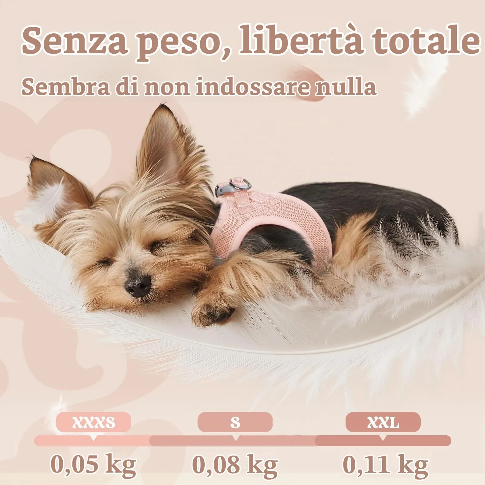 rabbitgoo Pettorina Cane, Rosa Chiaro, Taglia S - immagine 4