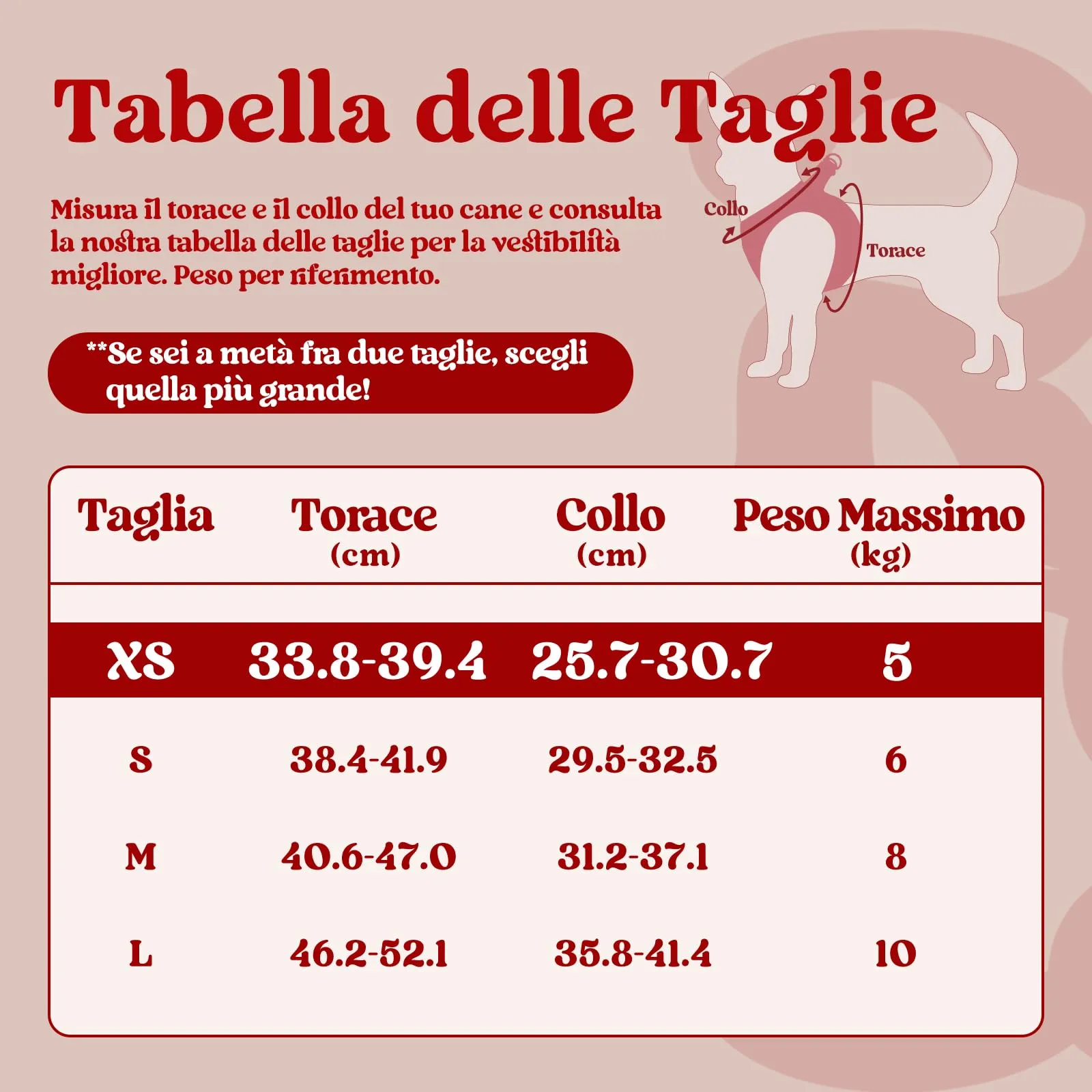 rabbitgoo Pettorina Cane, Leggera e Morbida, Rosso, XS - immagine 2