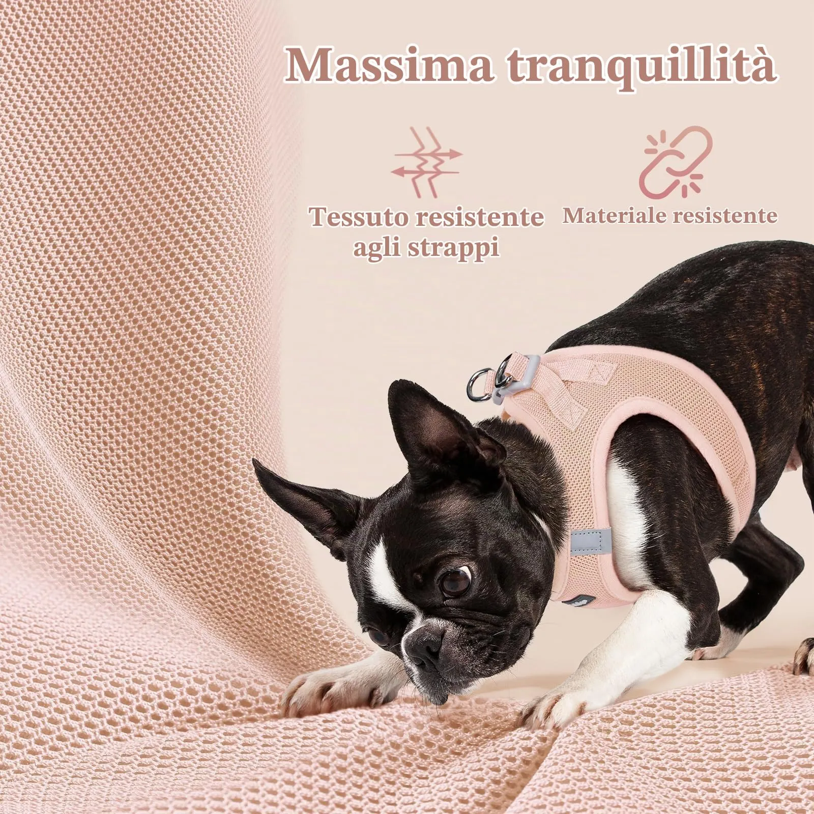 rabbitgoo Pettorina Cane, Rosa Chiaro, XS - immagine 7