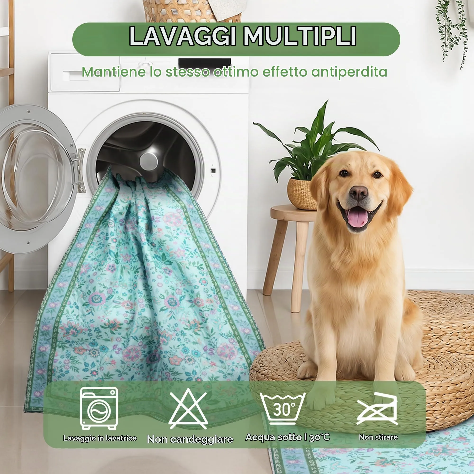 BaoDan Traversine Lavabili per Cani, 80x90cm, 2 Pezzi - immagine 5