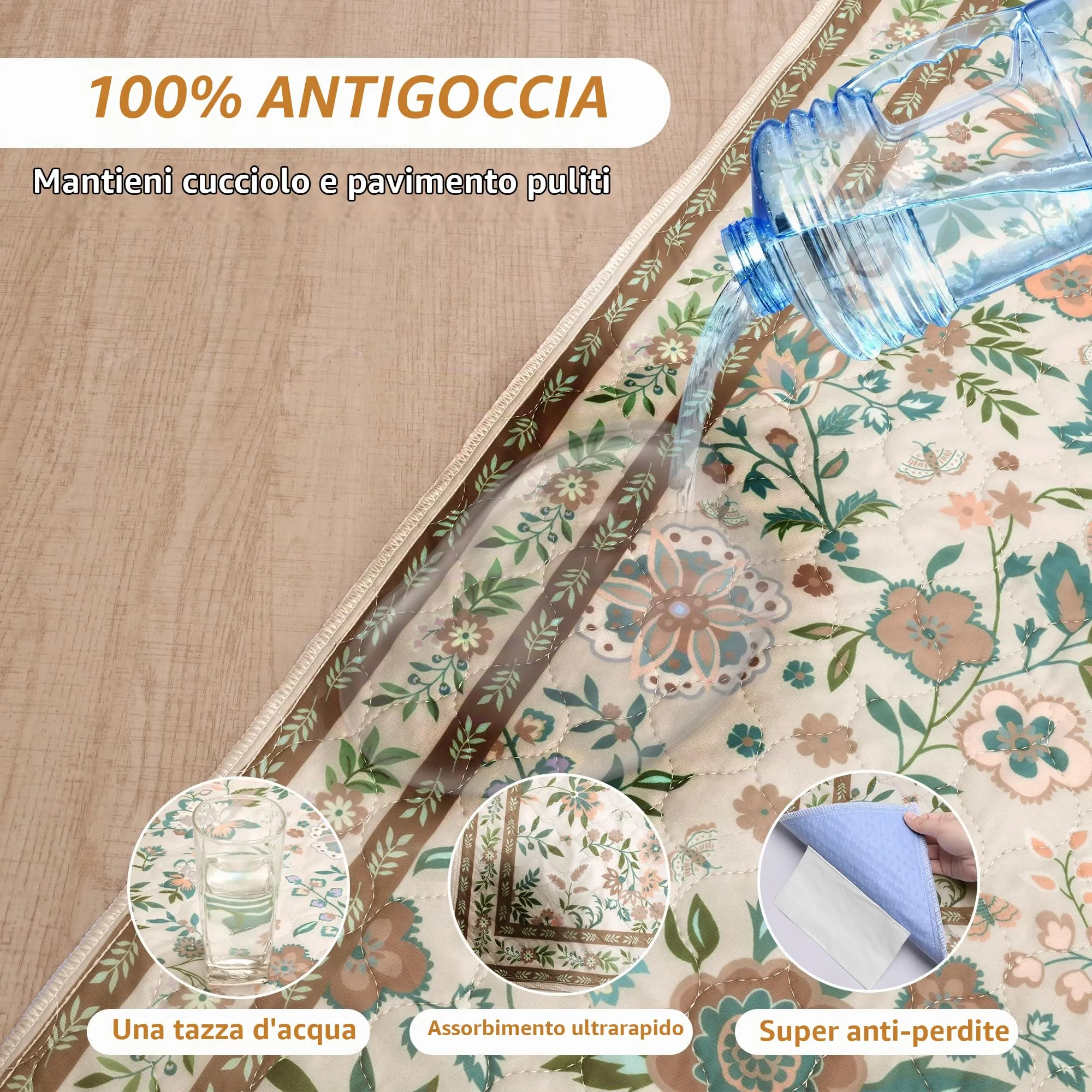 BaoDan Traversine Lavabili per Cani, 80x90cm, 2 Pezzi - immagine 3