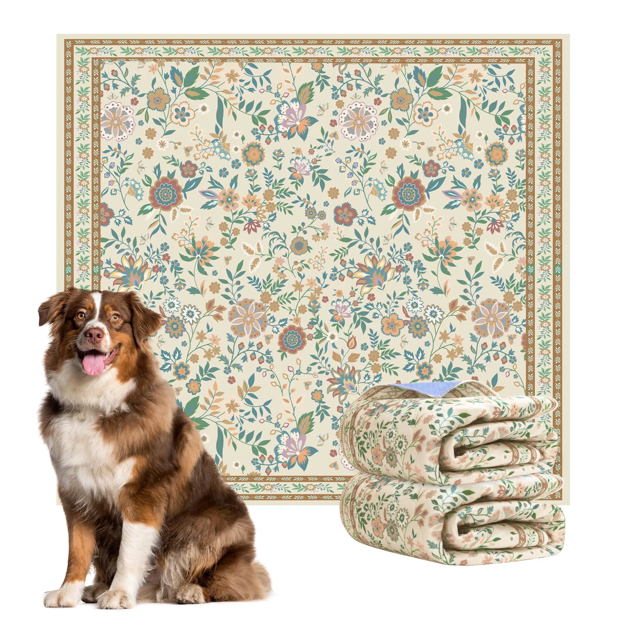 BaoDan Traversine Lavabili per Cani, 122x122cm, 2 Pezzi - immagine 1