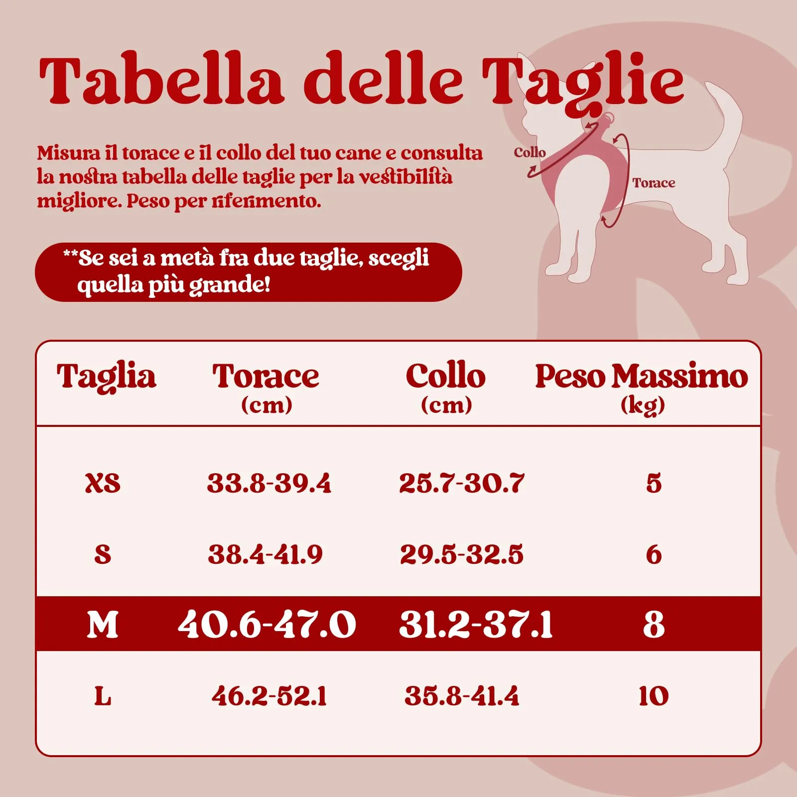 rabbitgoo Pettorina Cane, Leggera e Morbida, Rosso, Taglia M - immagine 2