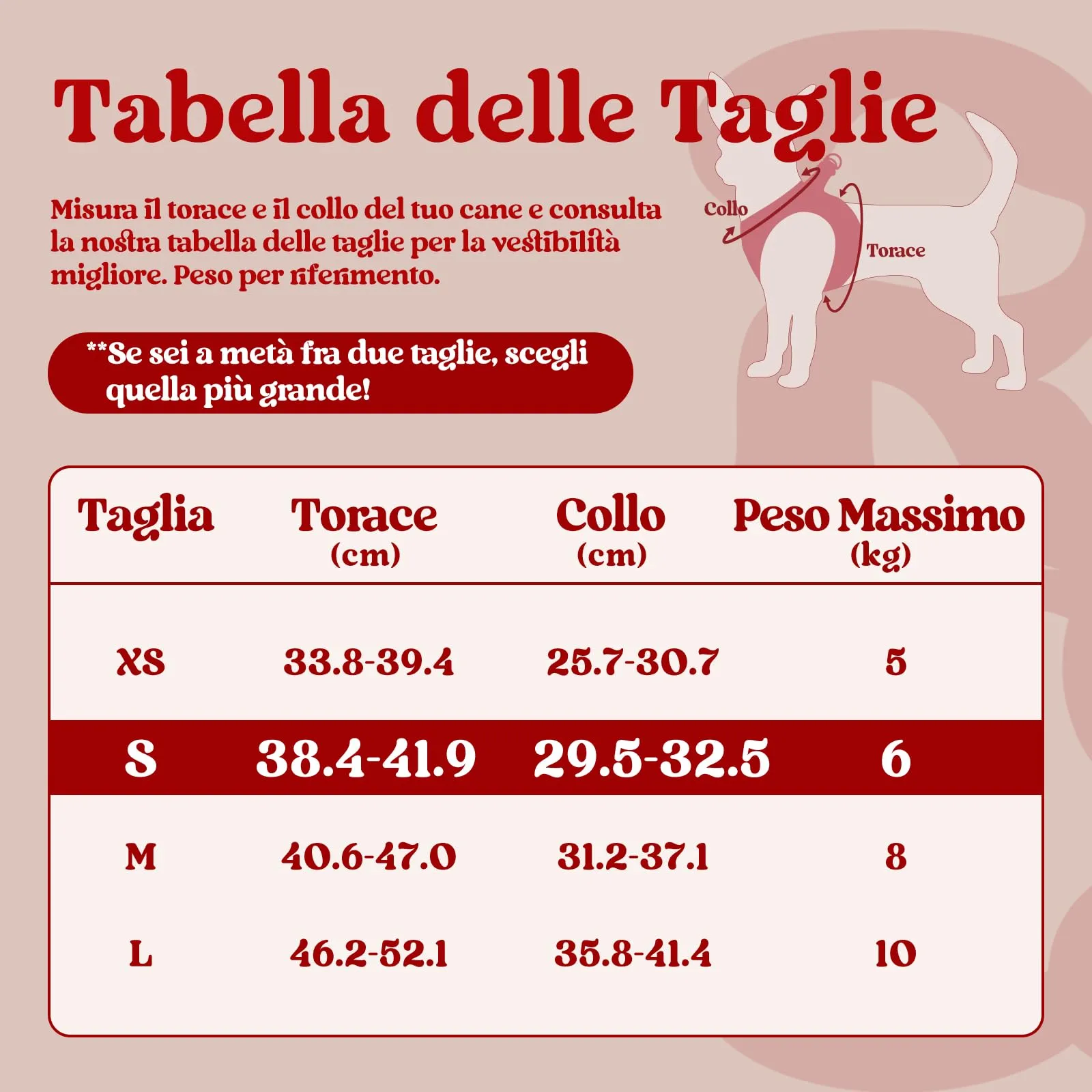 rabbitgoo Pettorina Cane Taglia Piccola, Rosso S - immagine 2