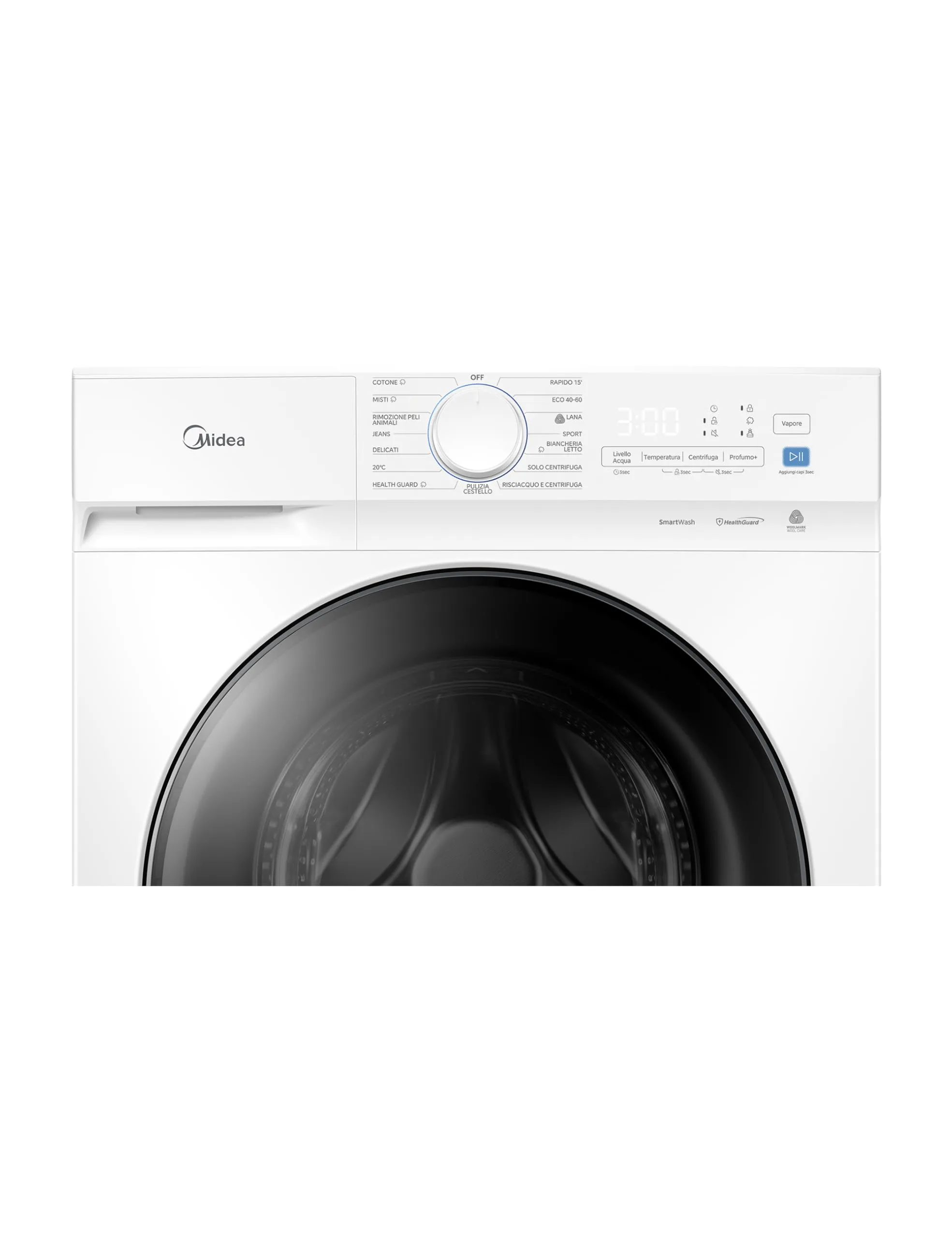 Midea Lavatrice 8 kg Classe A-10% 1400 Giri Silent Inverter Motor MFV3EW80BA10 - immagine 3