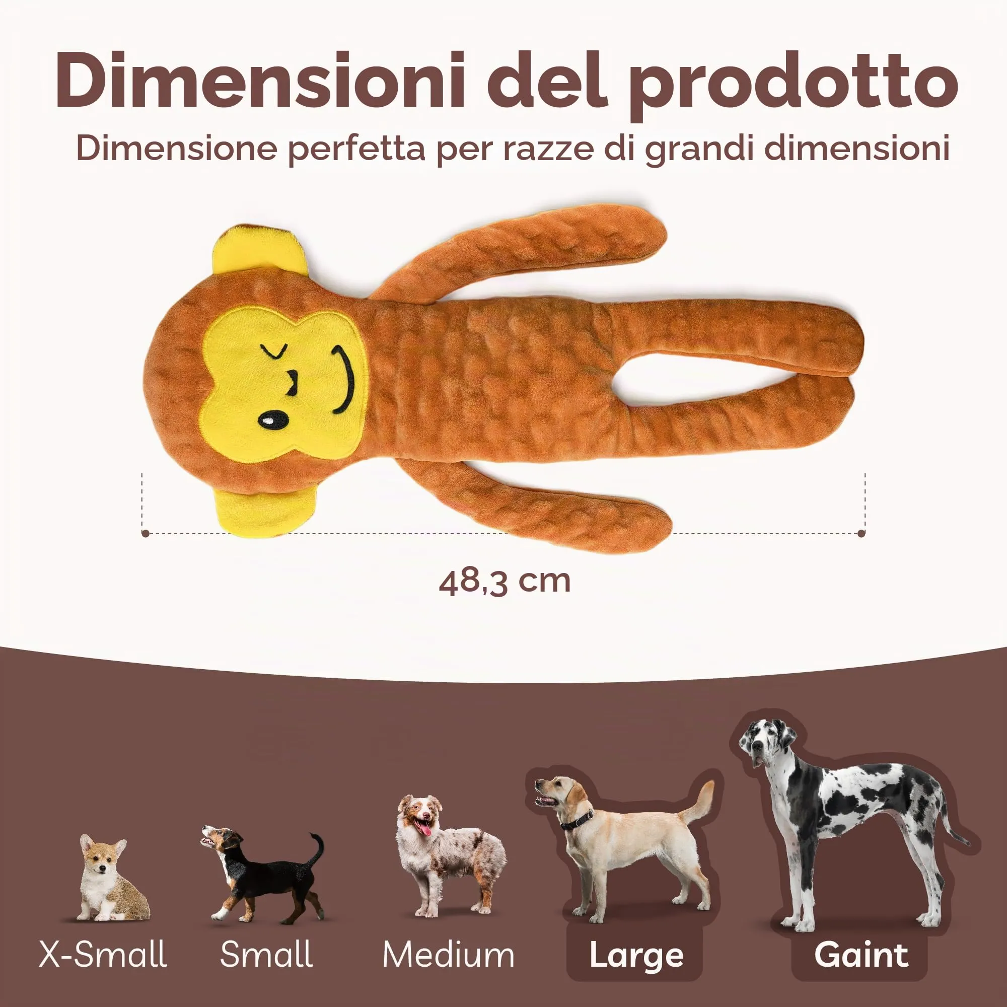 SHARLOVY Set di 5 Giocattoli Interattivi per Cani senza Riempimento per Dentizione e Noia - immagine 7