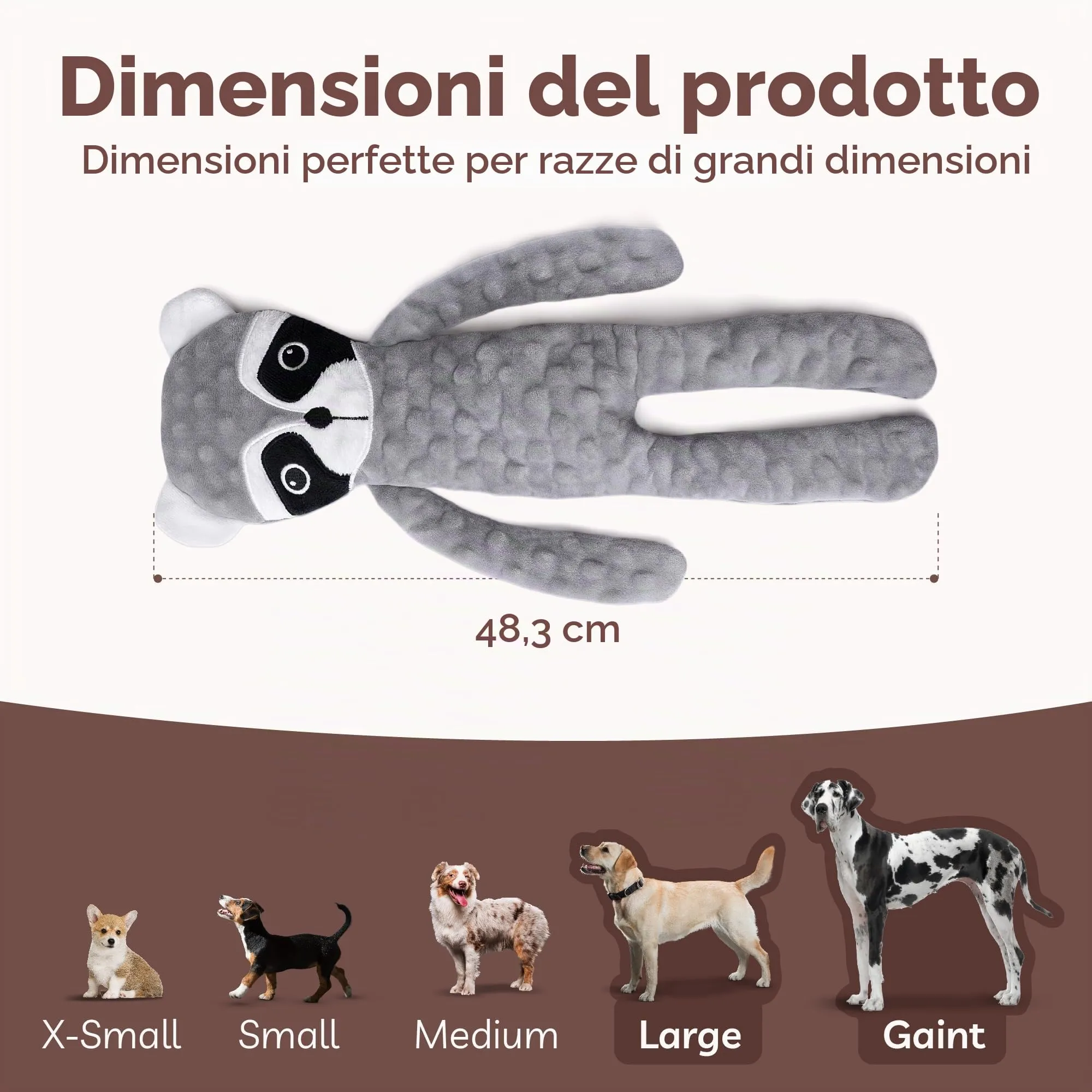 SHARLOVY Giocattoli per cani senza ripieno, confezione da 5, interattivi e increspati per dentizione e noia - immagine 7