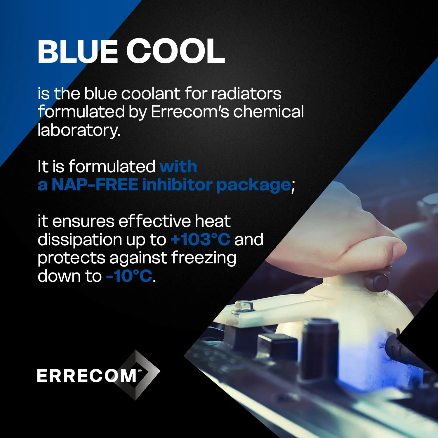 ERRECOM Blue Cool Liquido Radiatore Blu G11 Nap Free, Pronto all’Uso, 5 Litri - immagine 4
