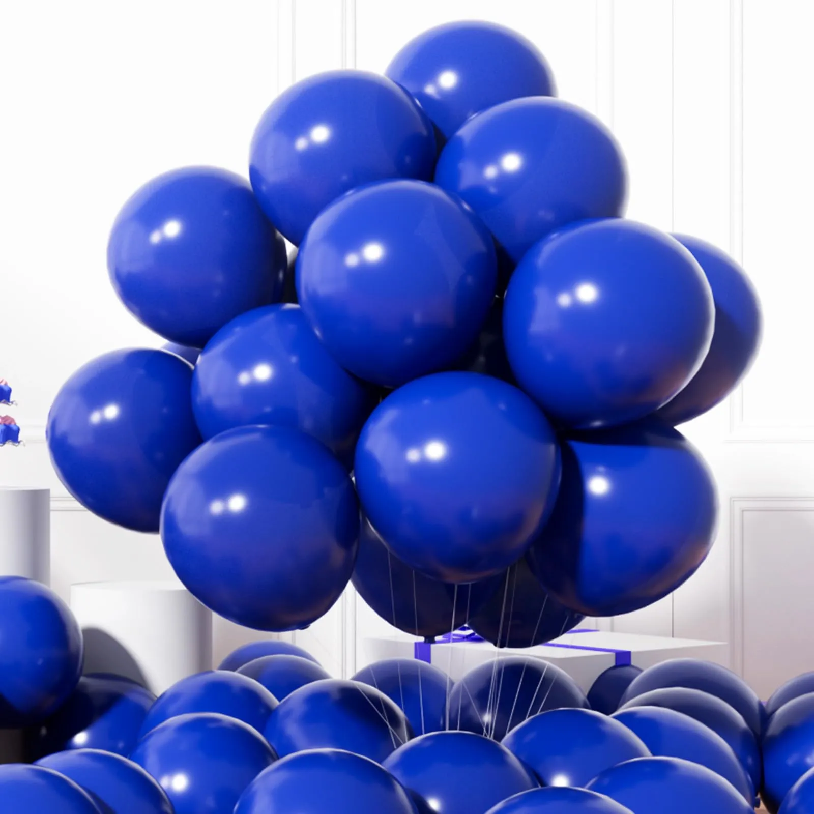 AULE Palloncini in Lattice Blu Scuro, 50 Pezzi, 30cm - immagine 1